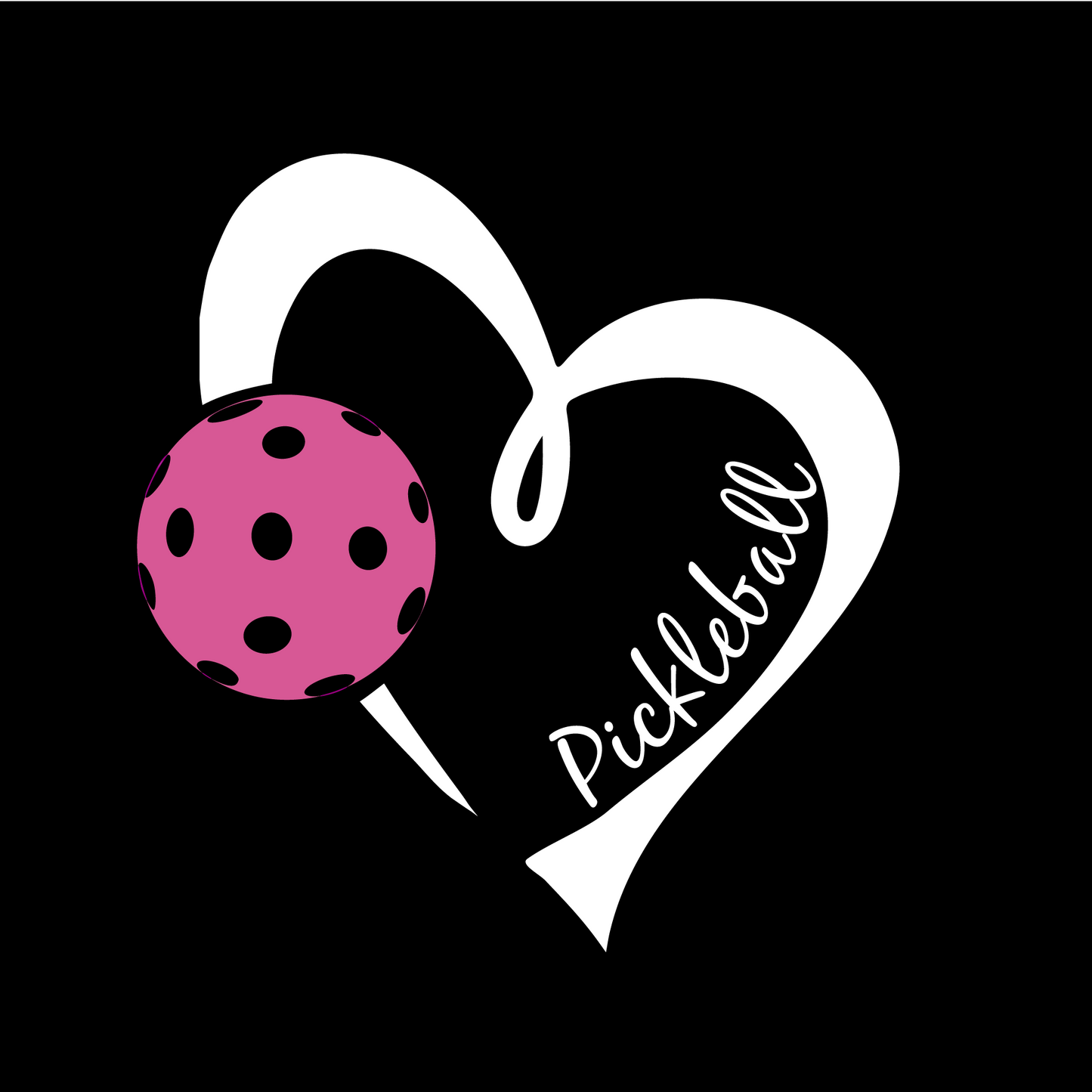 Pickleball Love (Pink) | Women's Open Teardrop Back Pickleball Tank | 100% Polyester