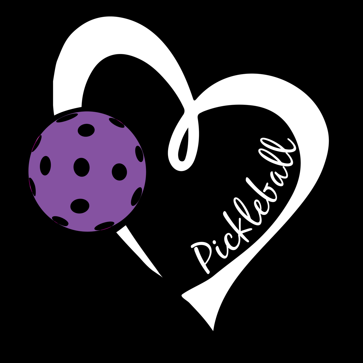 Pickleball Love (Purple) | Pickleball Court Towels | Grommeted 100% Cotton Terry Velour