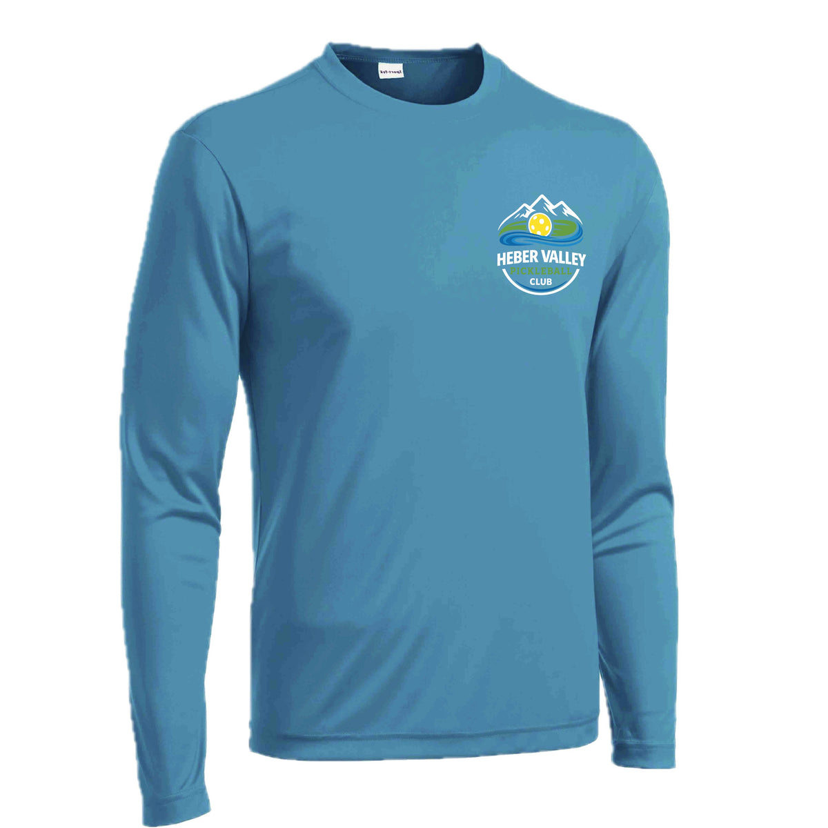 Heber Valley Pickleball Club (Customizable) | Men's Long Sleeve Pickleball Performance T-Shirt | 100% Polyester