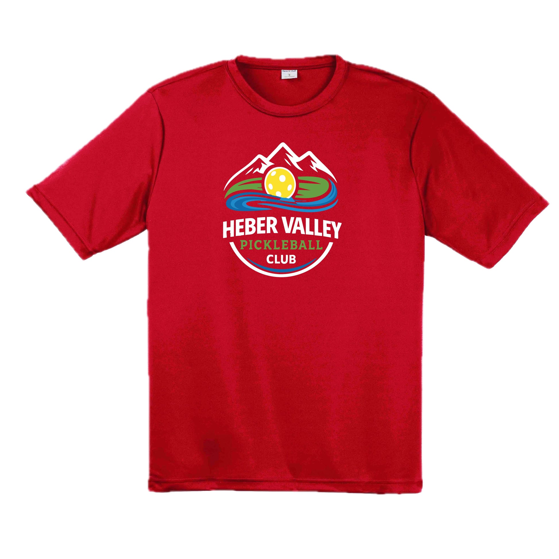 Heber Valley Pickleball Club (Customizable) | Men's Short Sleeve Pickleball Performance T-Shirt | 100% Polyester