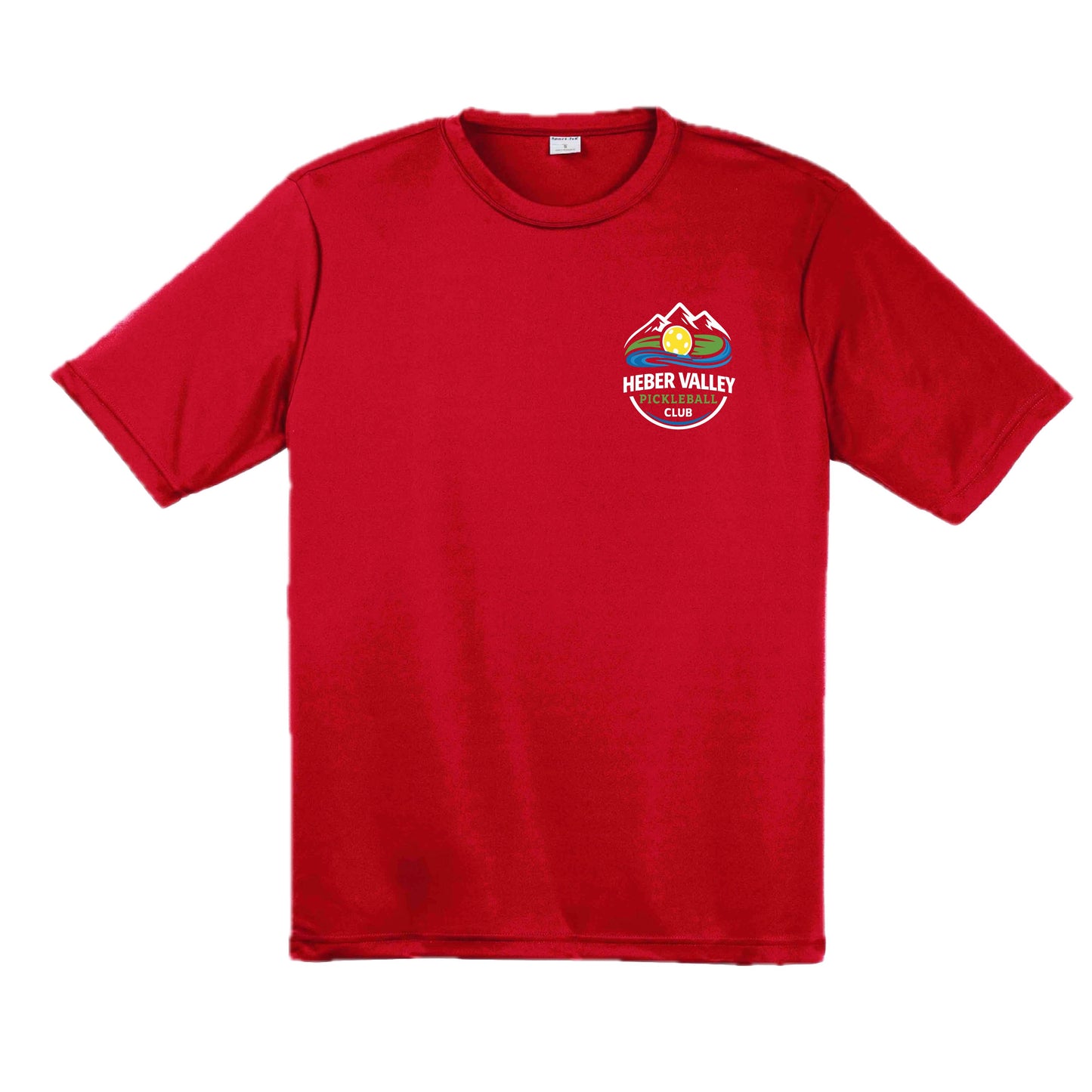 Heber Valley Pickleball Club (Customizable) | Men's Short Sleeve Pickleball Performance T-Shirt | 100% Polyester