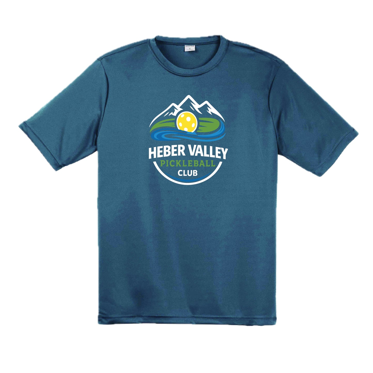 Heber Valley Pickleball Club (Customizable) | Men's Short Sleeve Pickleball Performance T-Shirt | 100% Polyester