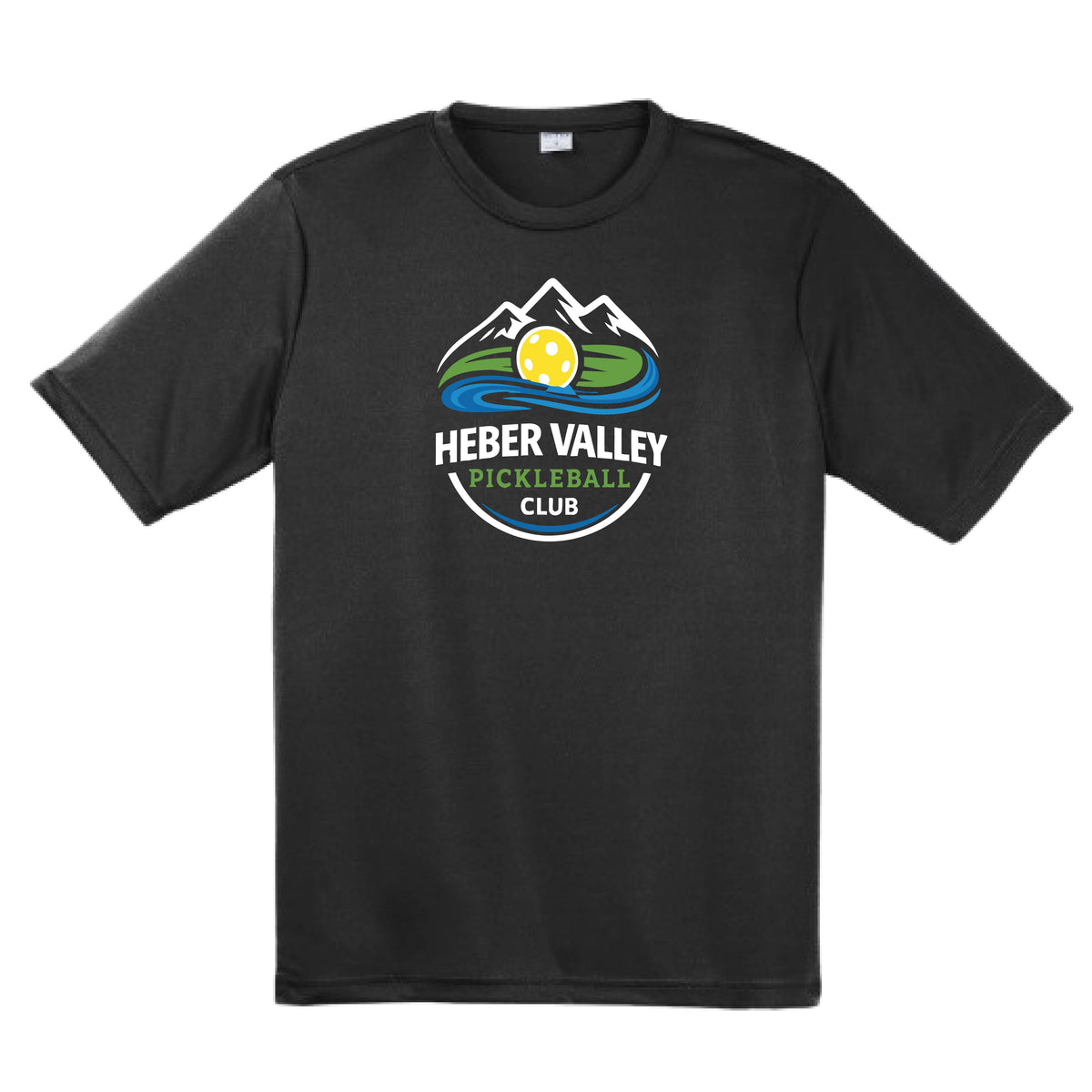 Heber Valley Pickleball Club (Customizable) | Men's Short Sleeve Pickleball Performance T-Shirt | 100% Polyester