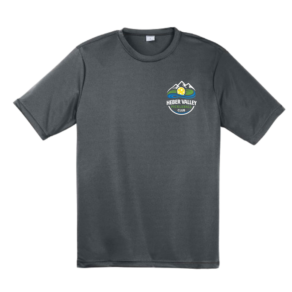 Heber Valley Pickleball Club (Customizable) | Men's Short Sleeve Pickleball Performance T-Shirt | 100% Polyester