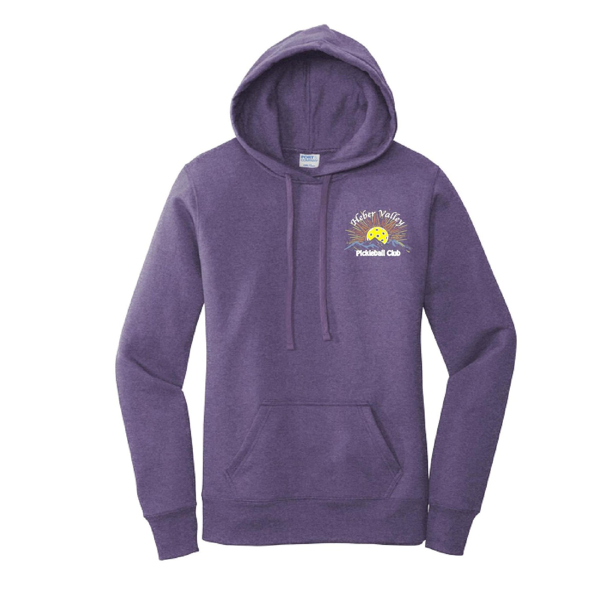 Heber Valley Pickleball Club (Customizable) | Women’s Fitted Hoodie Pickleball Sweatshirt | 50% Cotton 50% Poly Fleece