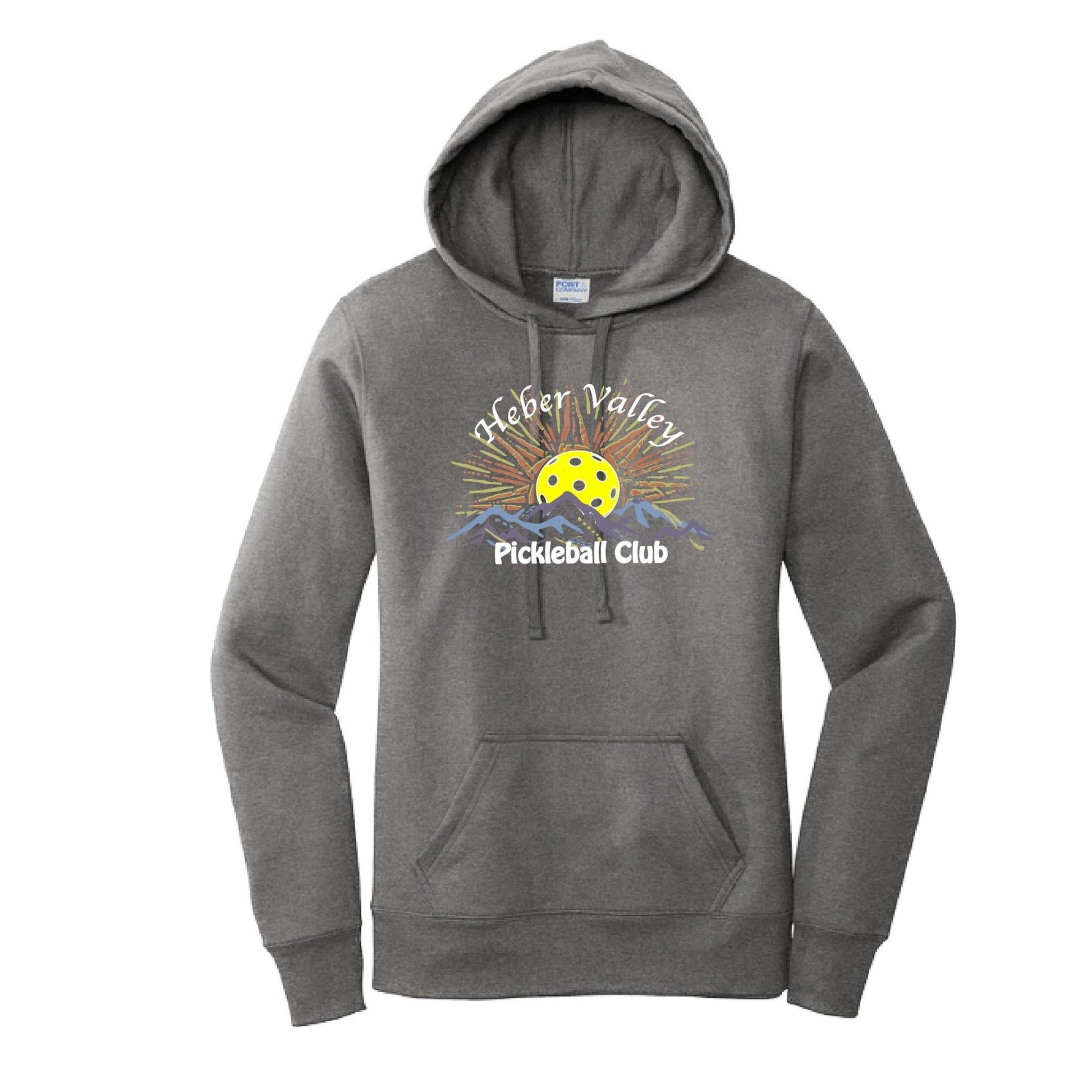 Heber Valley Pickleball Club (Customizable) | Women’s Fitted Hoodie Pickleball Sweatshirt | 50% Cotton 50% Poly Fleece