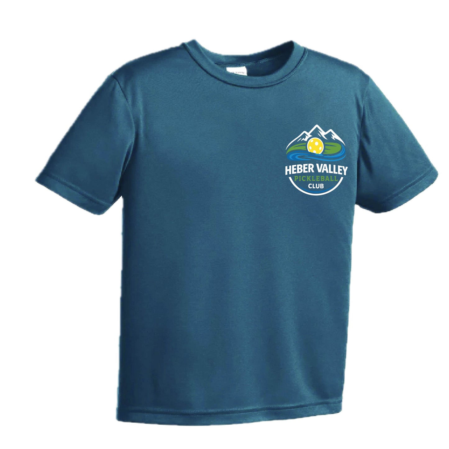 Heber Valley Pickleball Club (Customizable) | Youth Short Sleeve Pickleball Performance T-Shirts | 100% Polyester