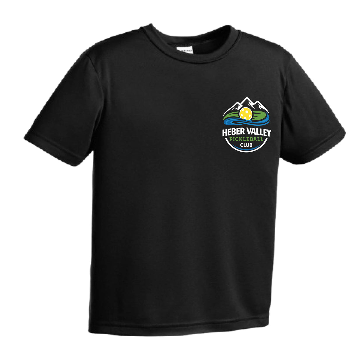 Heber Valley Pickleball Club (Customizable) | Youth Short Sleeve Pickleball Performance T-Shirts | 100% Polyester