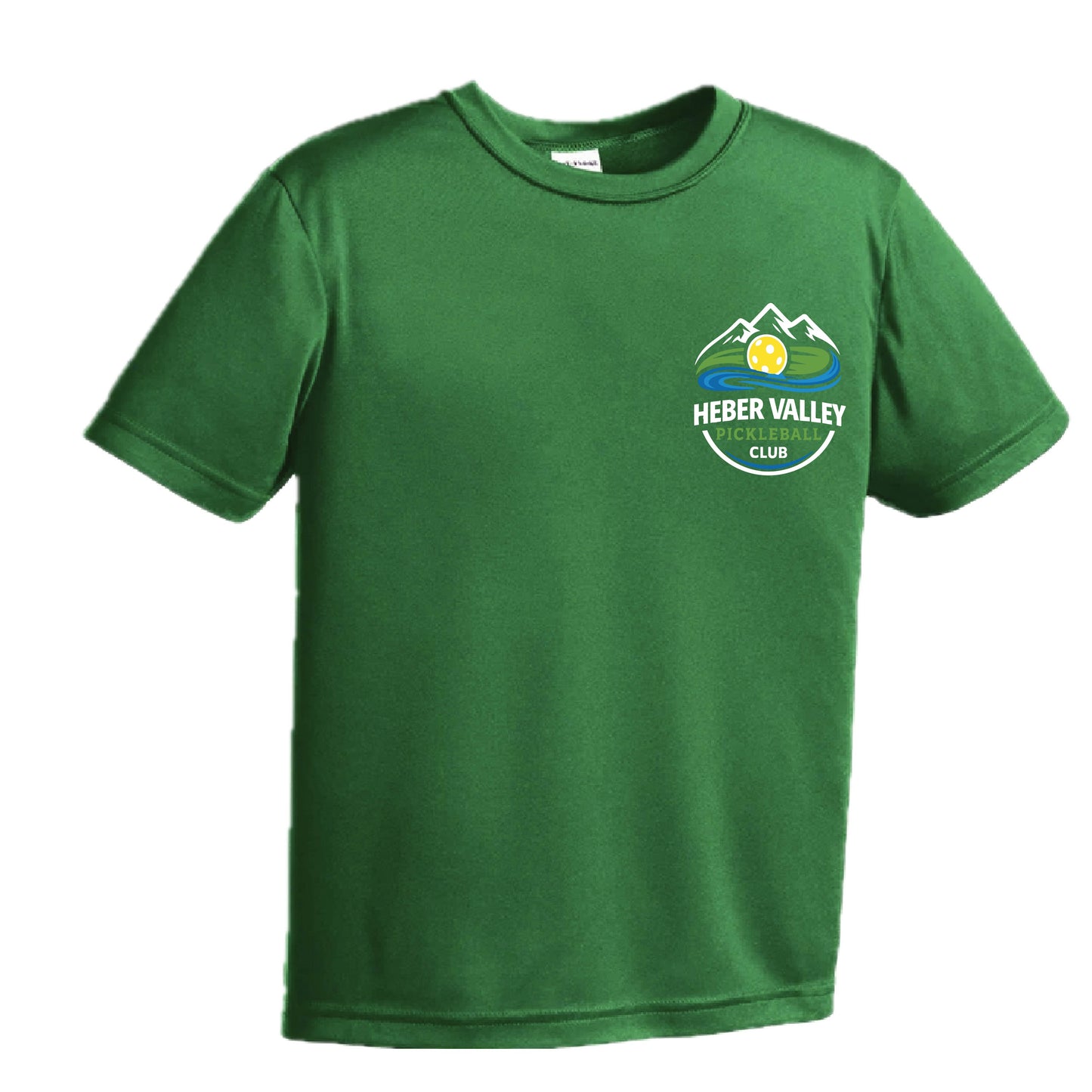 Heber Valley Pickleball Club (Customizable) | Youth Short Sleeve Pickleball Performance T-Shirts | 100% Polyester