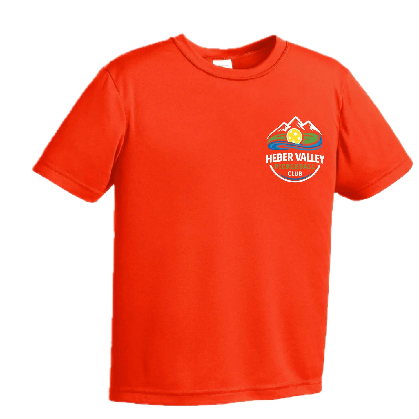 Heber Valley Pickleball Club (Customizable) | Youth Short Sleeve Pickleball Performance T-Shirts | 100% Polyester