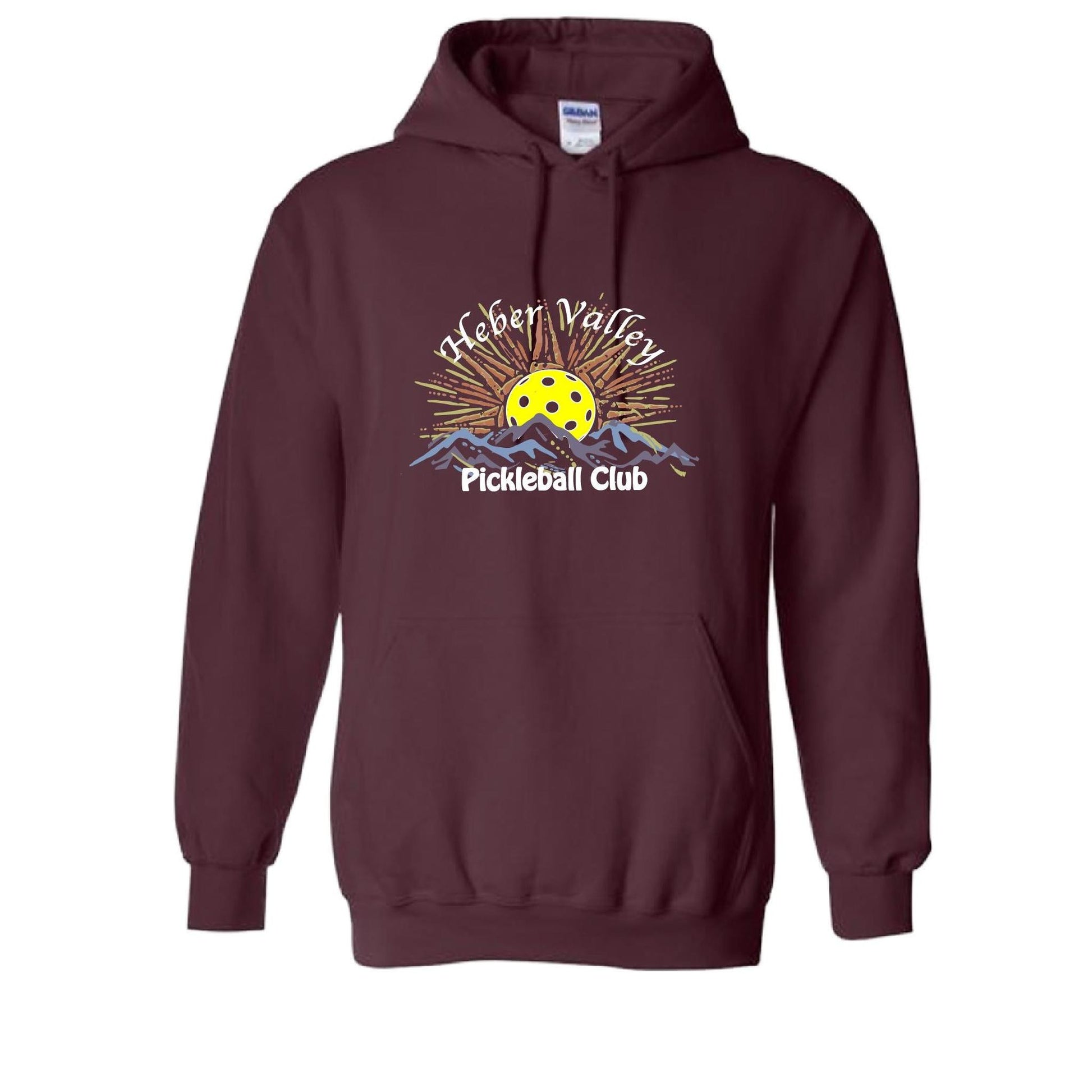 Heber Valley Pickleball Club (Legacy Design Custom) | Unisex Hoodie Pickleball Sweatshirt | 50% Cotton 50% Polyester