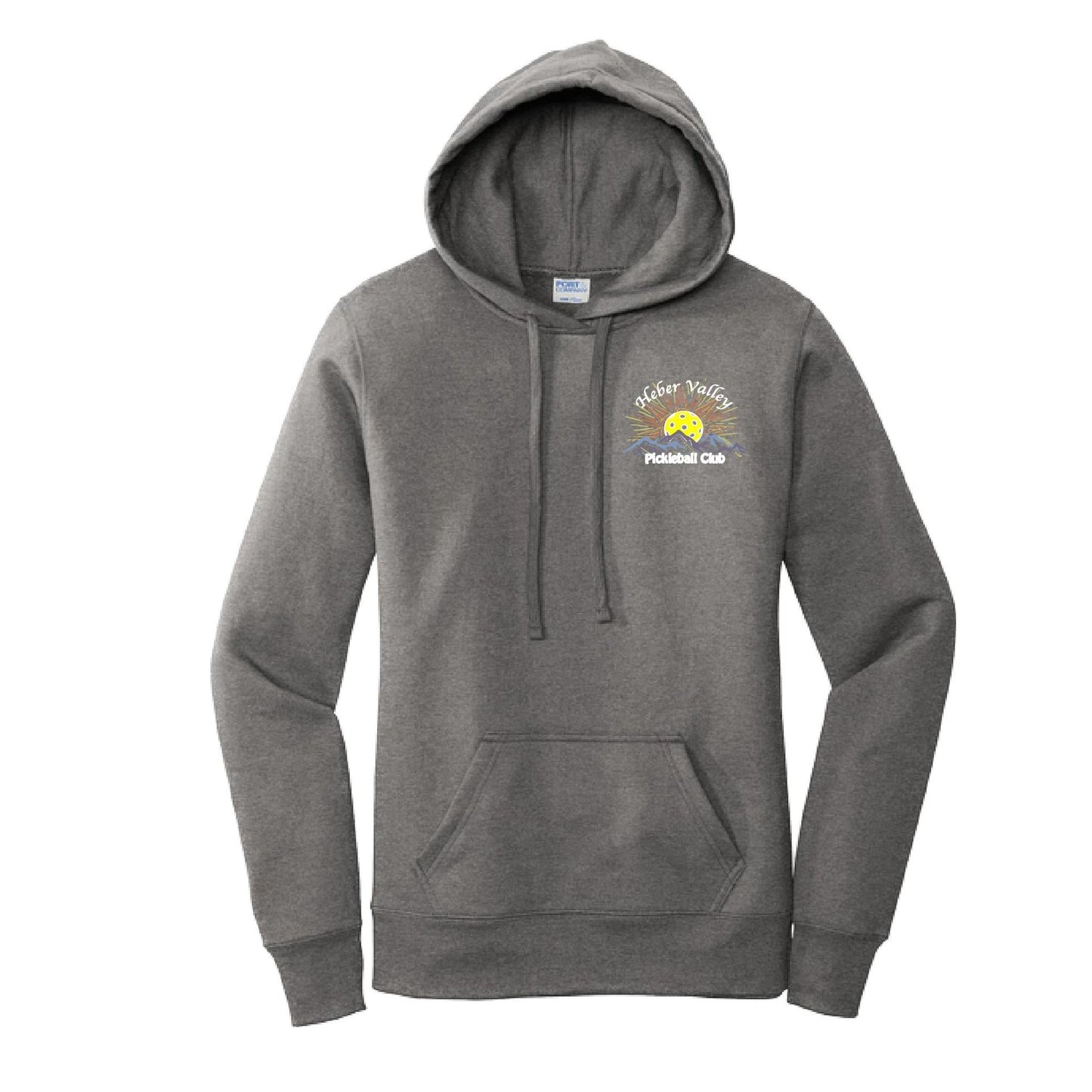 Heber Valley Pickleball Club (Legacy Design Custom) | Women’s Fitted Hoodie Pickleball Sweatshirt | 50% Cotton 50% Poly Fleece
