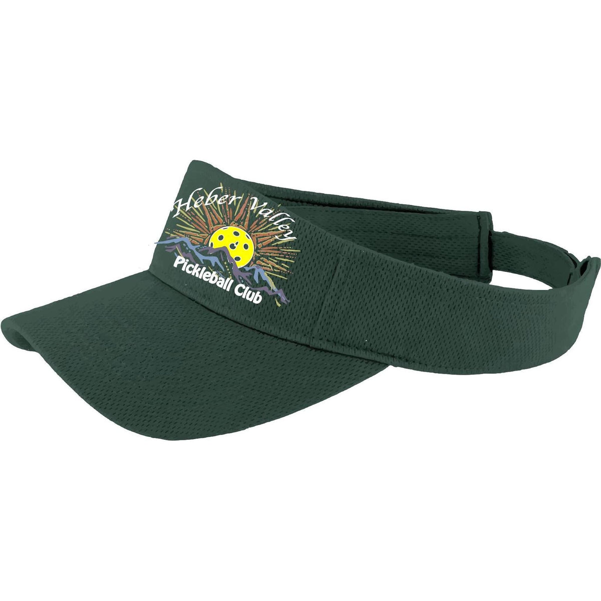 Heber Valley Pickleball Club (Legacy Design) | Pickleball Visors | Moisture Wicking 100% Polyester