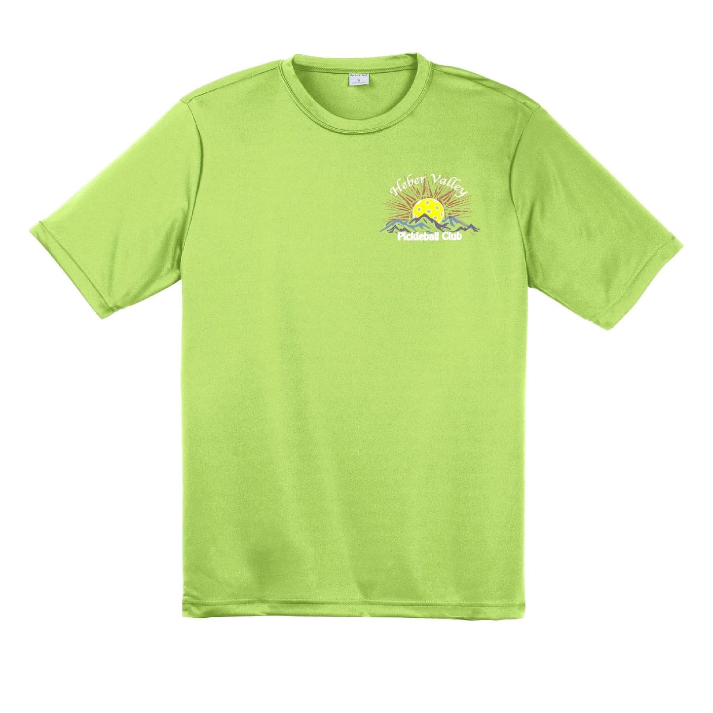 Heber Valley Pickleball Club (Legacy Design Small) | Men's Short Sleeve Pickleball Performance T-Shirt | 100% Polyester