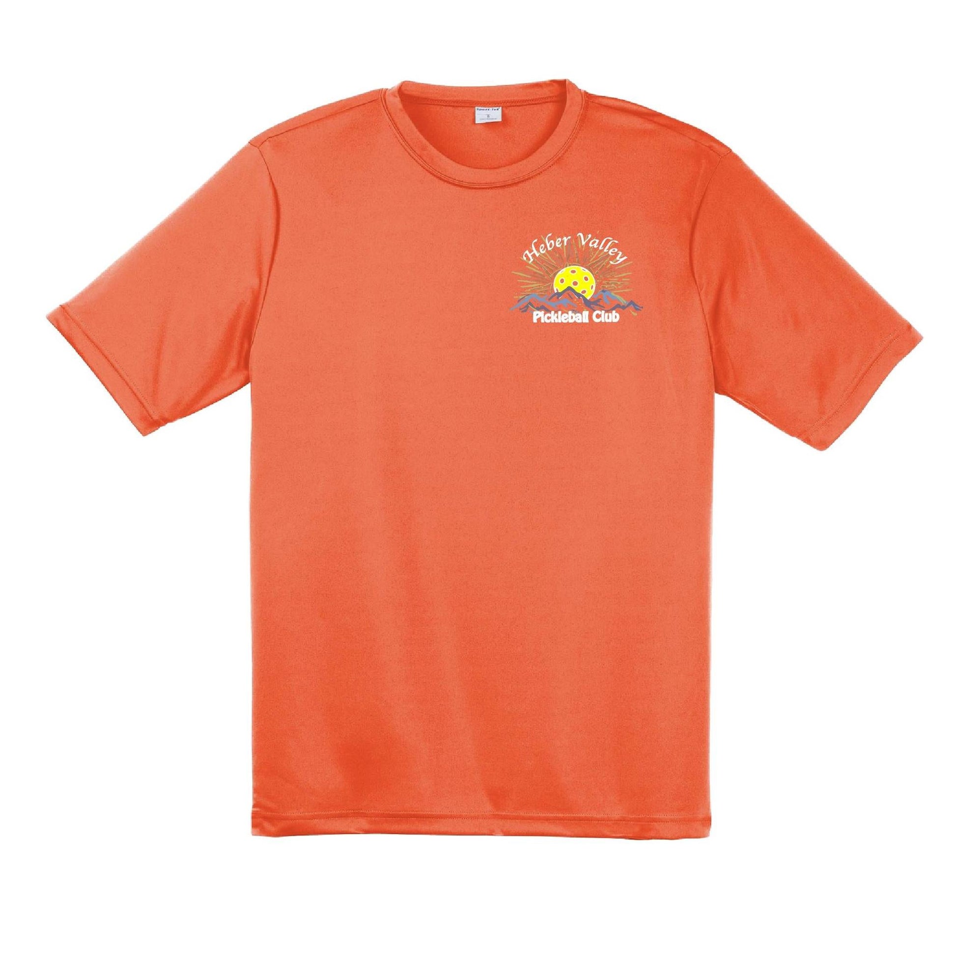 Heber Valley Pickleball Club (Small) | Men's Short Sleeve Pickleball Performance T-Shirt | 100% Polyester