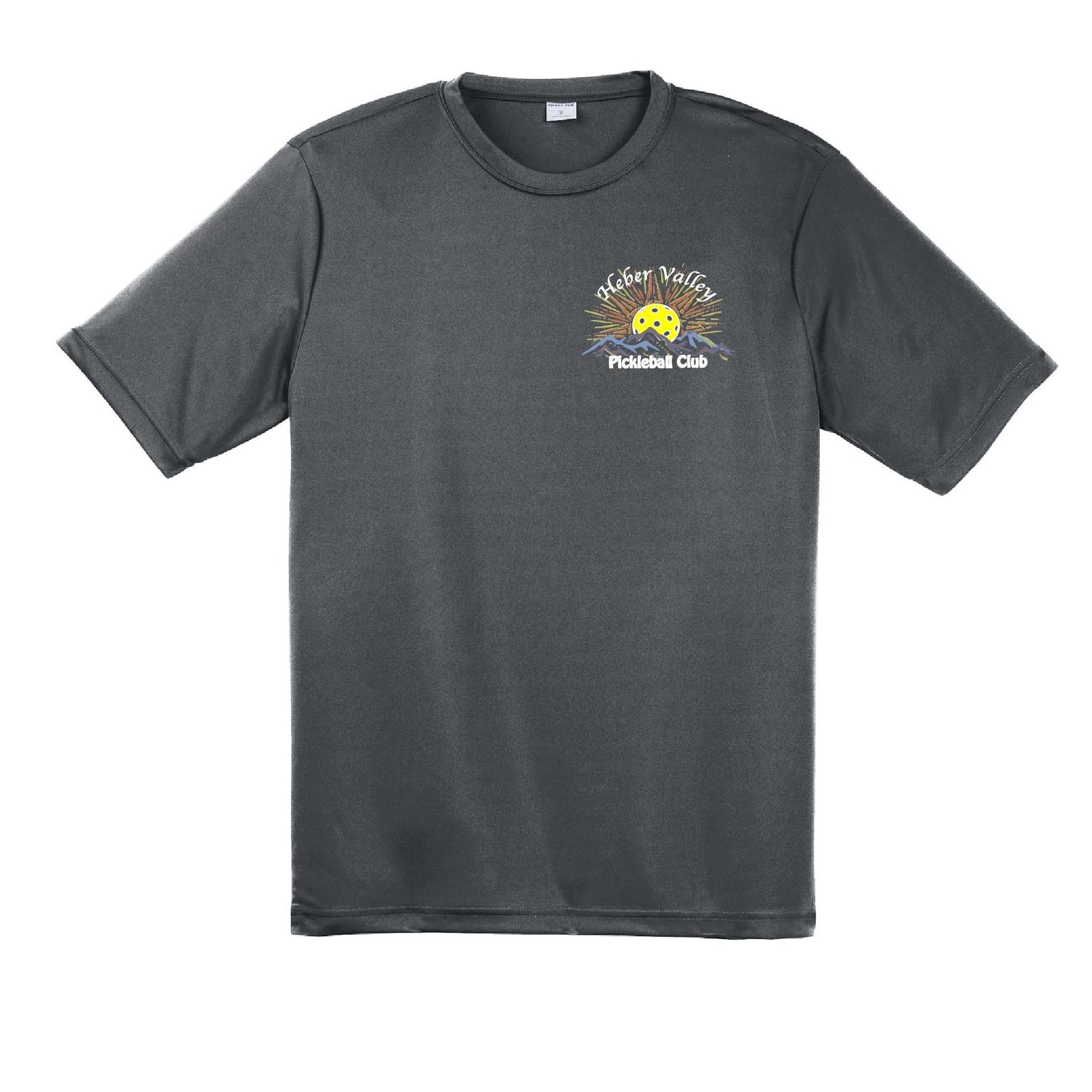 Heber Valley Pickleball Club (Small) | Men's Short Sleeve Pickleball Performance T-Shirt | 100% Polyester