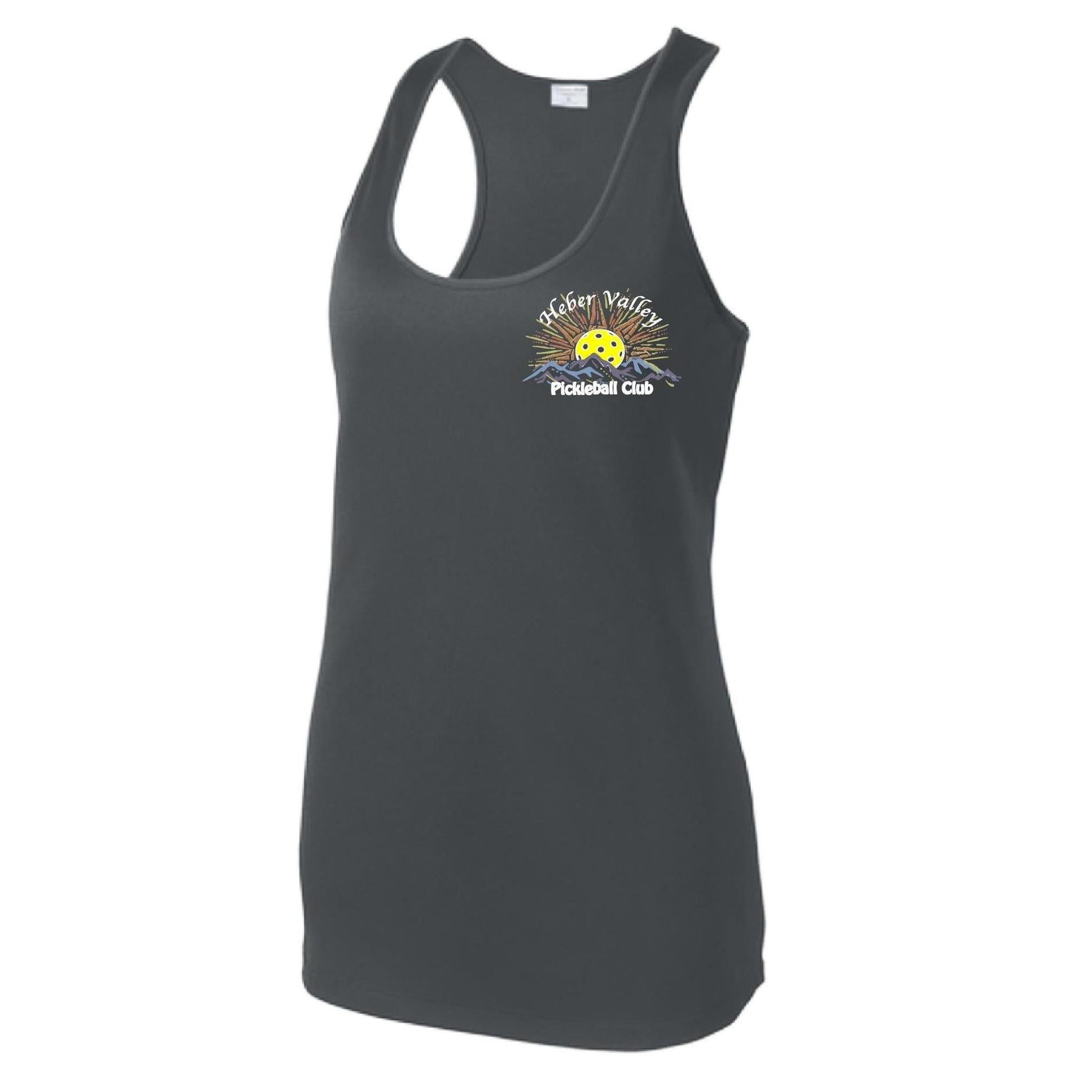 Heber Valley Pickleball Club (Small) | Women's Racerback Pickleball Tank | 100% Polyester