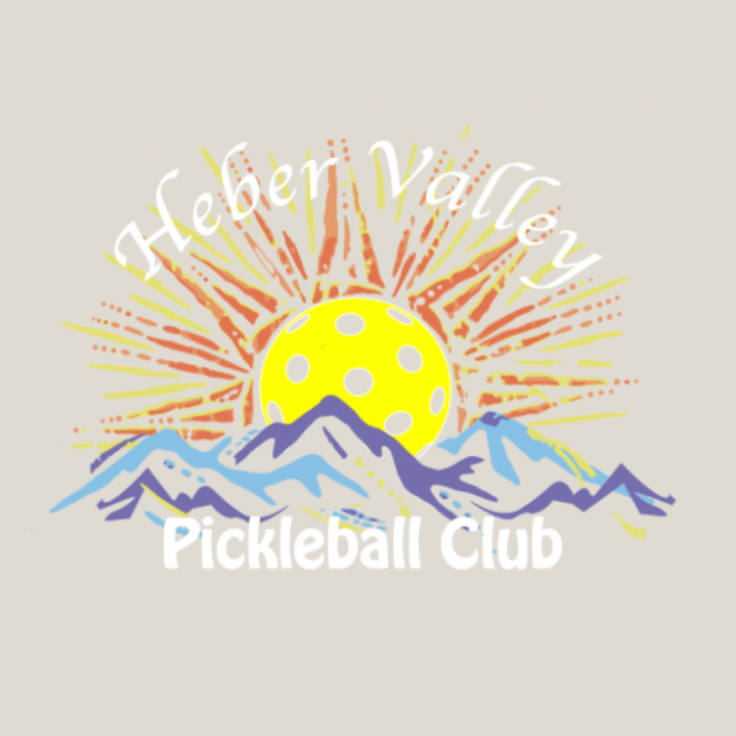 Heber Valley Pickleball Club (Customizable) | Men's 1/4 Zip Long Sleeve Pullover Athletic Shirt | 100% Polyester