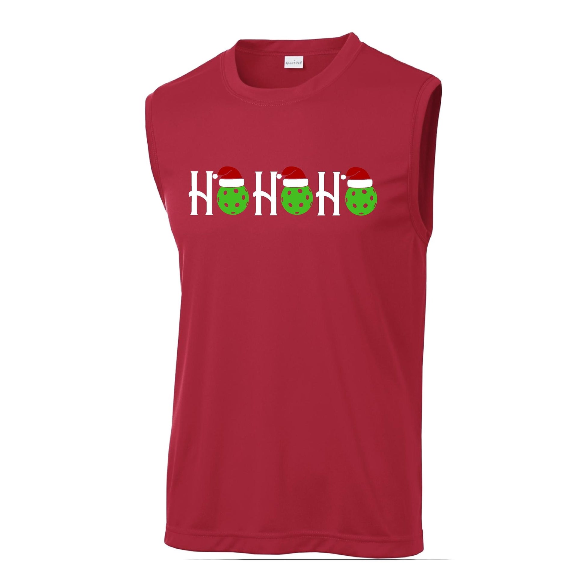 Ho Ho Ho | Men's Sleeveless Athletic Performance T-Shirt | 100% Polyester