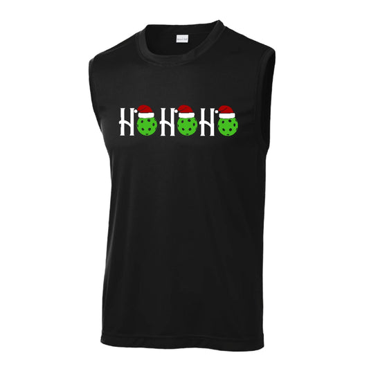 Ho Ho Ho | Men's Sleeveless Athletic Performance T-Shirt | 100% Polyester