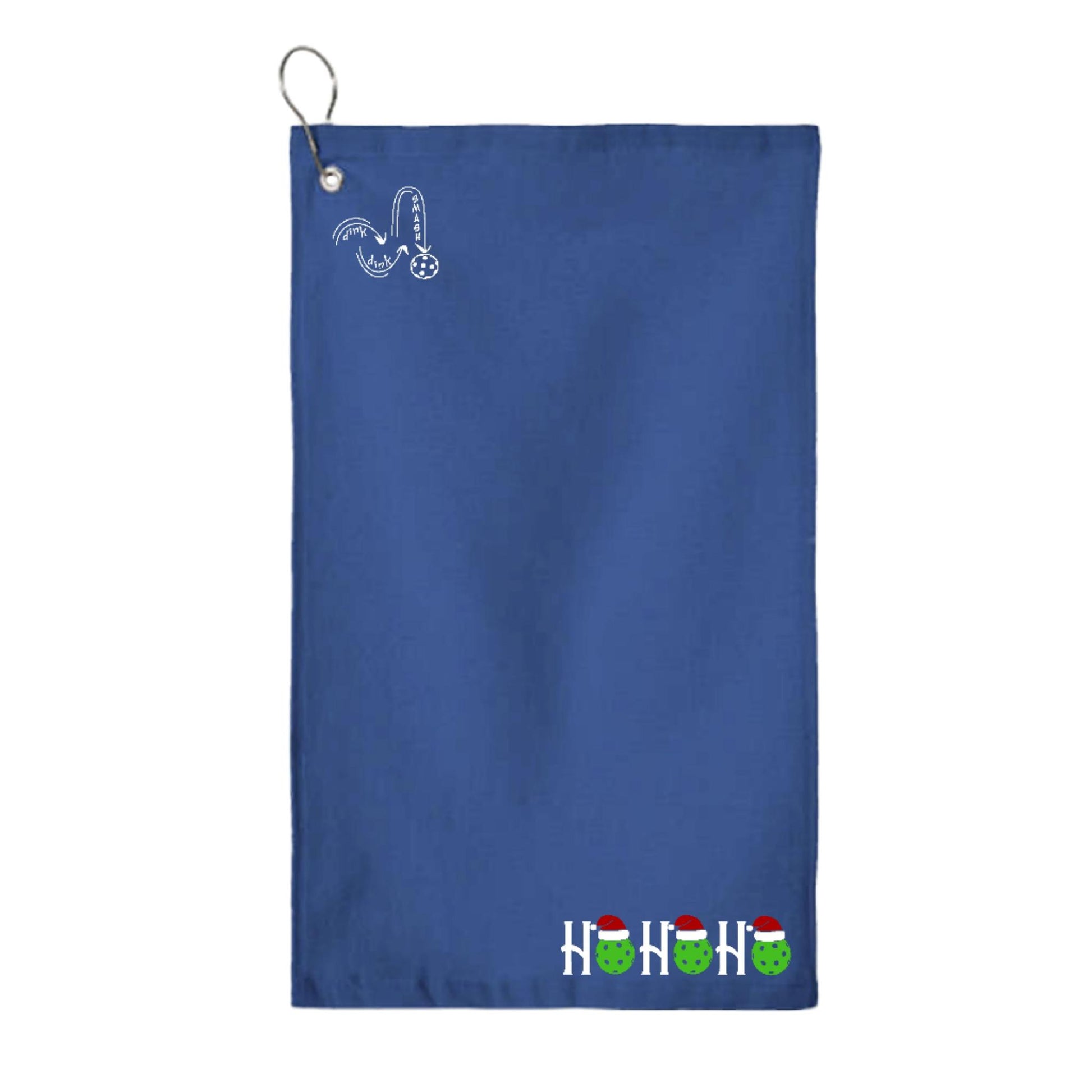 Ho Ho Ho | Pickleball Court Towels | Grommeted 100% Cotton Terry Velour