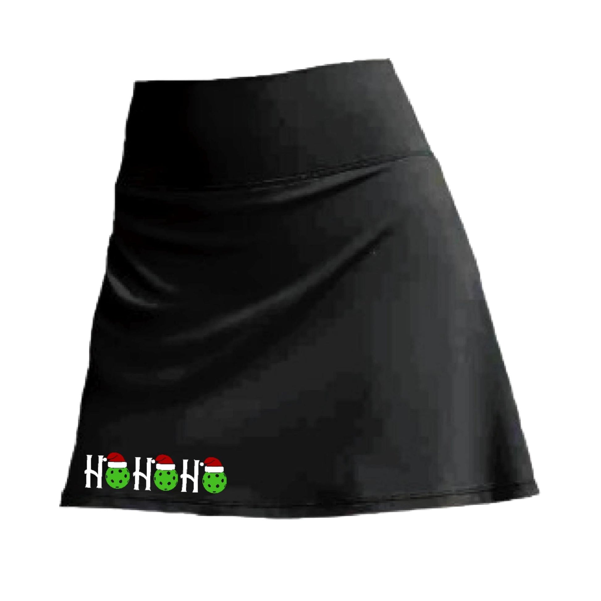Customizable Two Skorts Set (Black & Grey) Christmas Designs | Pickleball Women’s Skorts | High-Performance Skorts with Shorts and Pockets