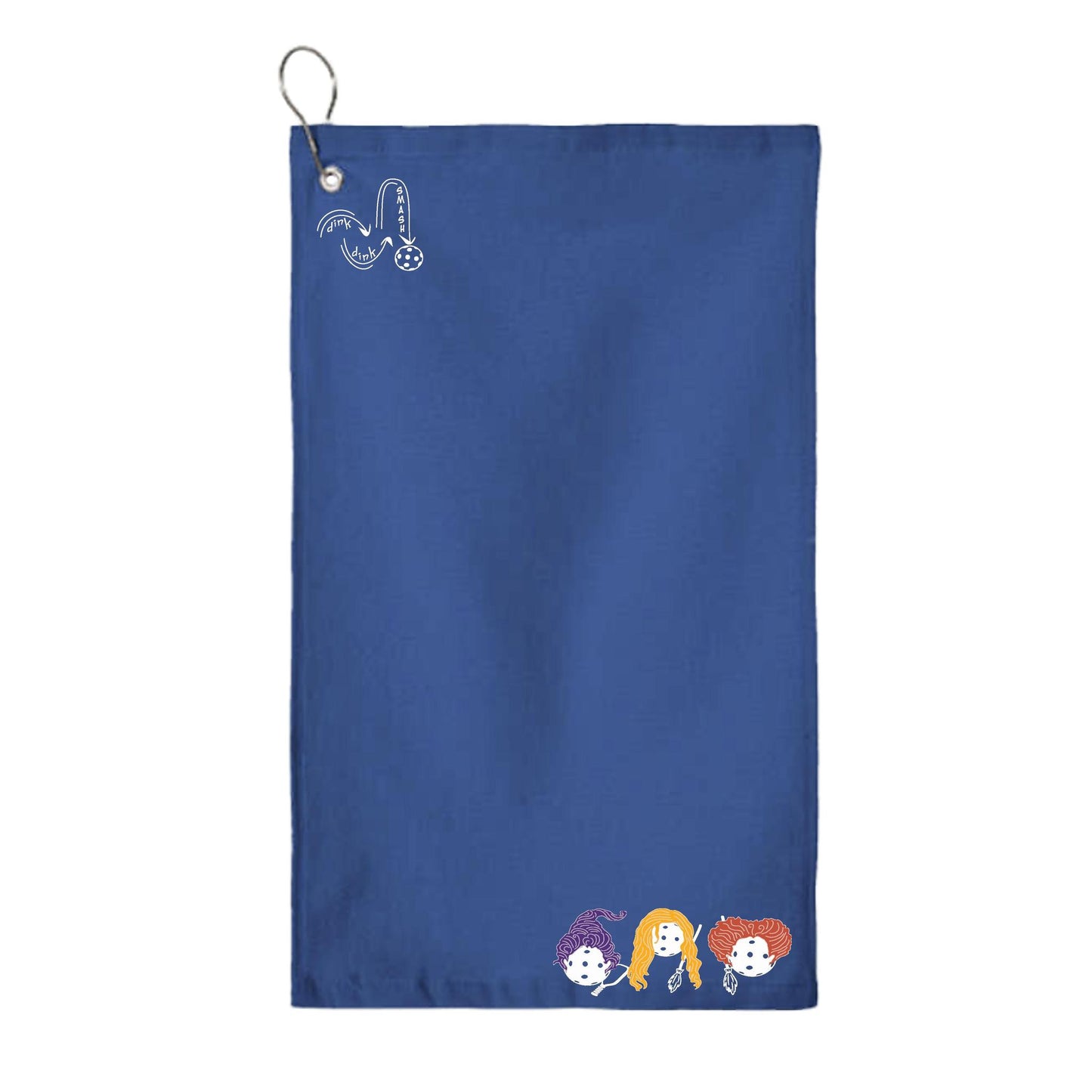 Hocus Pocus | Pickleball Court Towels | Grommeted 100% Cotton Terry Velour