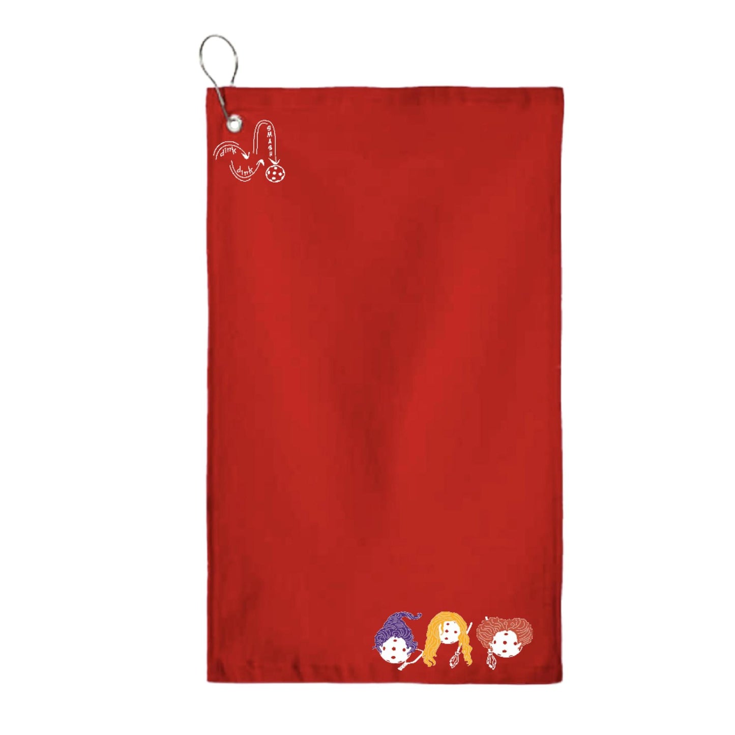Hocus Pocus | Pickleball Court Towels | Grommeted 100% Cotton Terry Velour