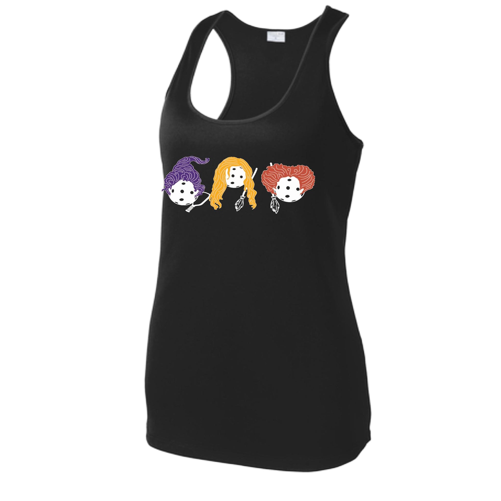 Hocus Pocus | Women's Racerback Pickleball Performance Tank | 100% Polyester