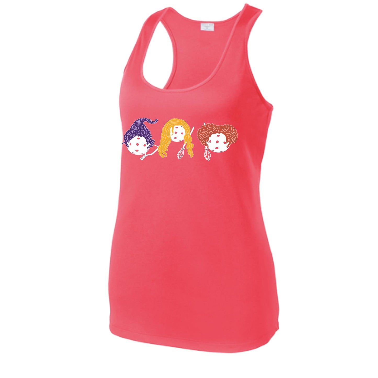 Hocus Pocus | Women's Racerback Pickleball Performance Tank | 100% Polyester