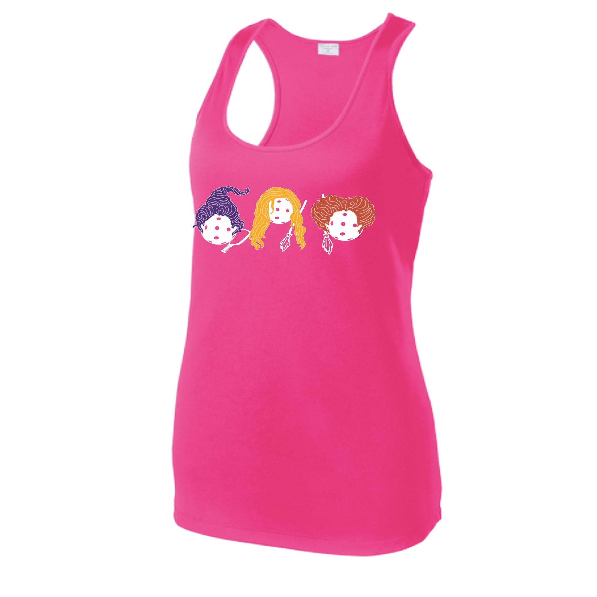 Hocus Pocus | Women's Racerback Pickleball Performance Tank | 100% Polyester