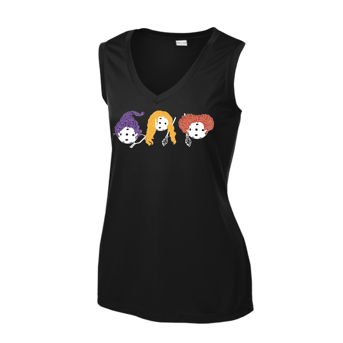Hocus Pocus | Women’s Sleeveless Pickleball Performance T-Shirt | 100% Polyester