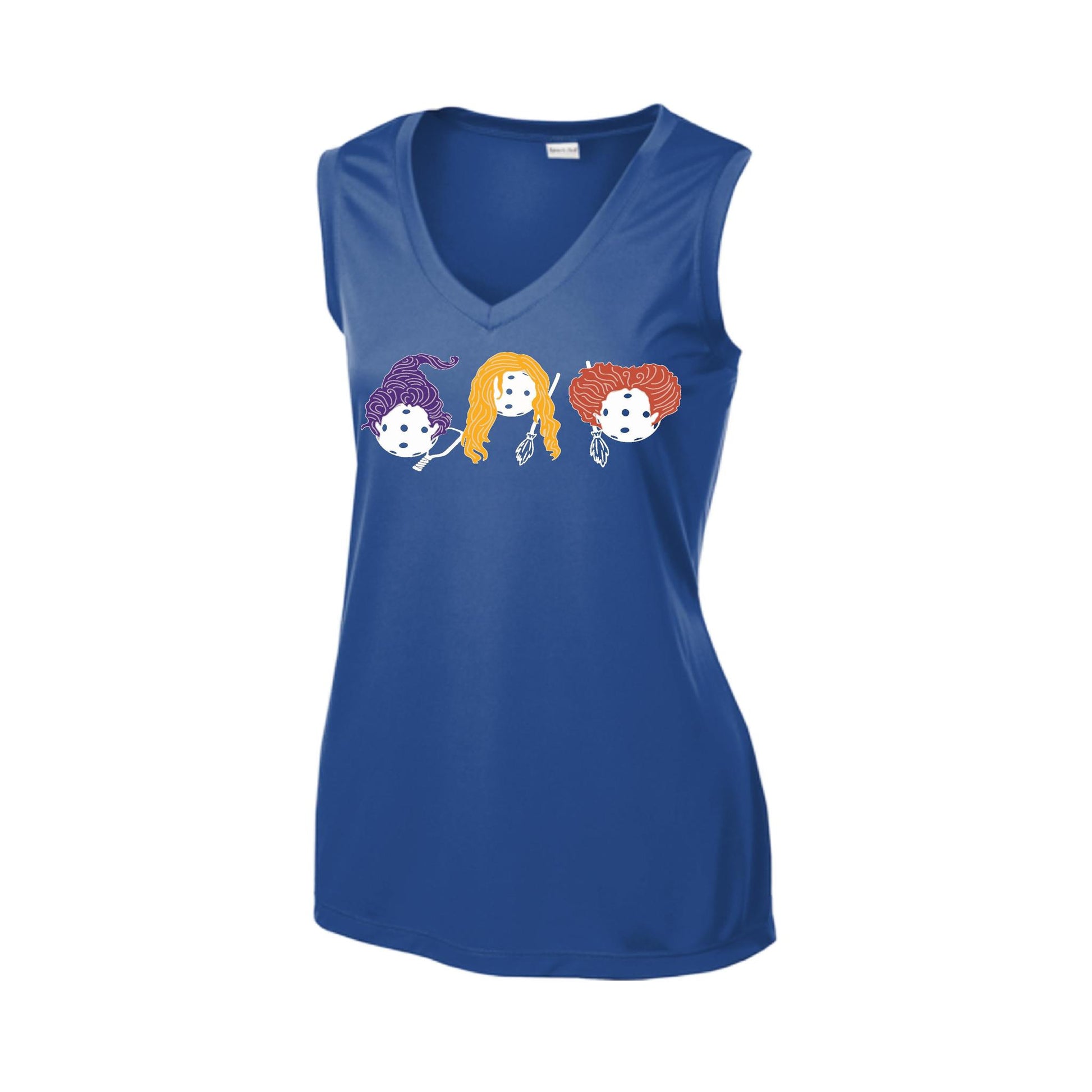 Hocus Pocus | Women’s Sleeveless Pickleball Performance T-Shirt | 100% Polyester