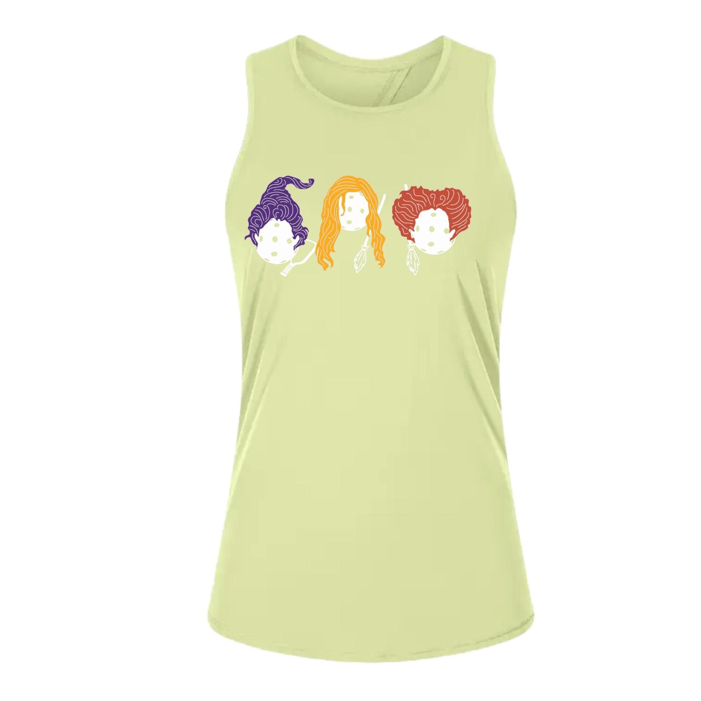 Hocus Pocus | Women's Split Back or Tied Back Pickleball Performance Tank | 80/20 Nylon Spandex Mix