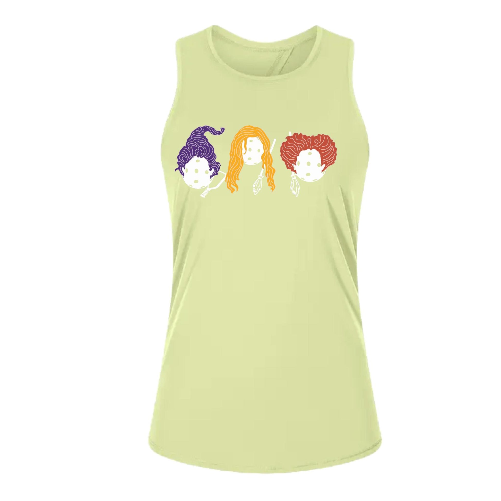 Hocus Pocus | Women's Split Back or Tied Back Pickleball Performance Tank | 80/20 Nylon Spandex Mix