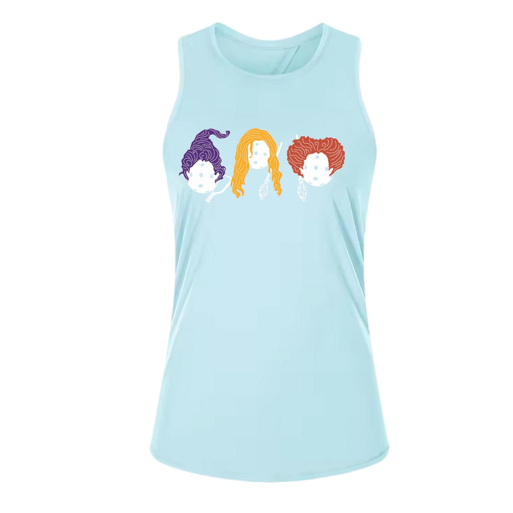 Hocus Pocus | Women's Split Back or Tied Back Pickleball Performance Tank | 80/20 Nylon Spandex Mix