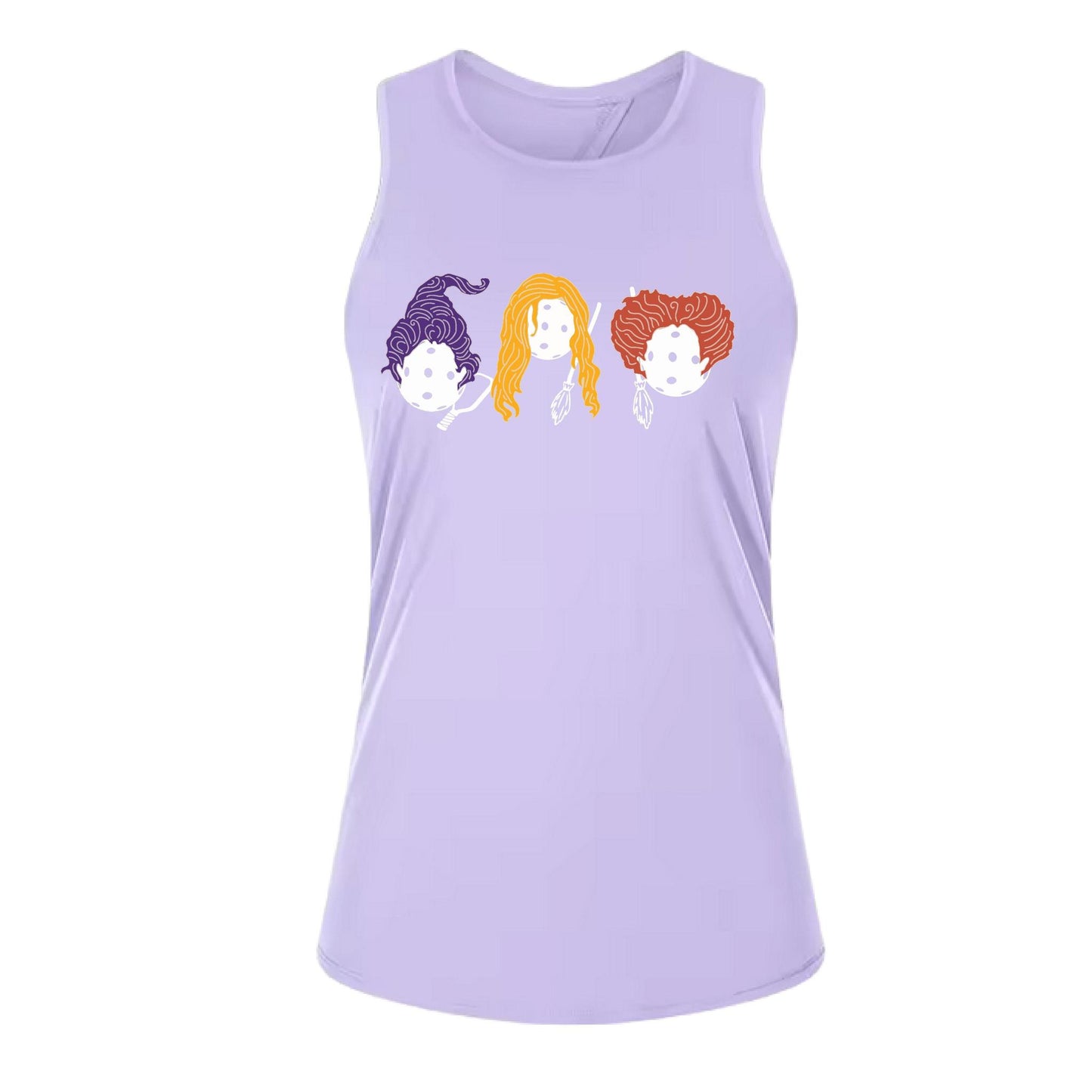 Hocus Pocus | Women's Split Back or Tied Back Pickleball Performance Tank | 80/20 Nylon Spandex Mix