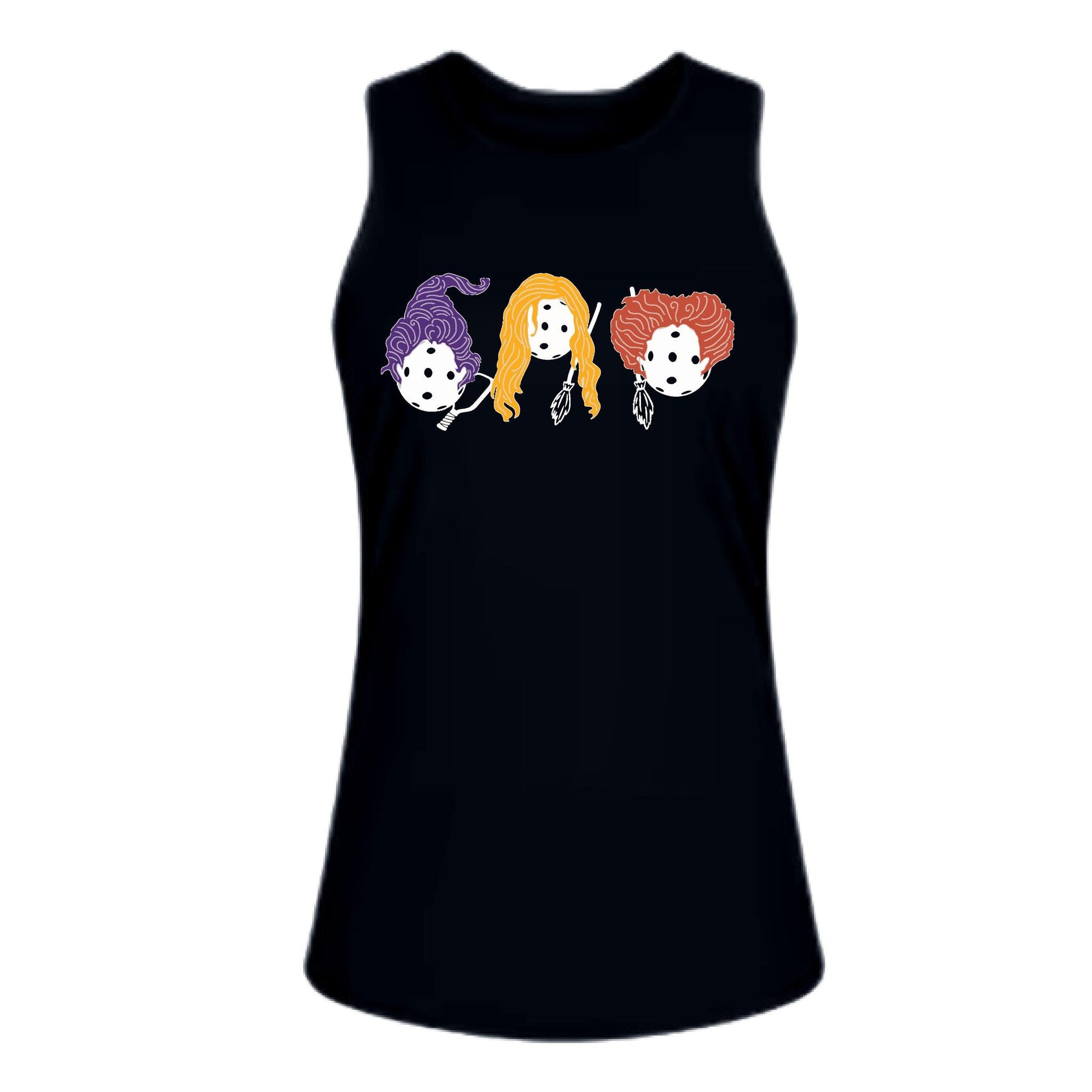 Hocus Pocus | Women's Split Back or Tied Back Pickleball Performance Tank | 80/20 Nylon Spandex Mix