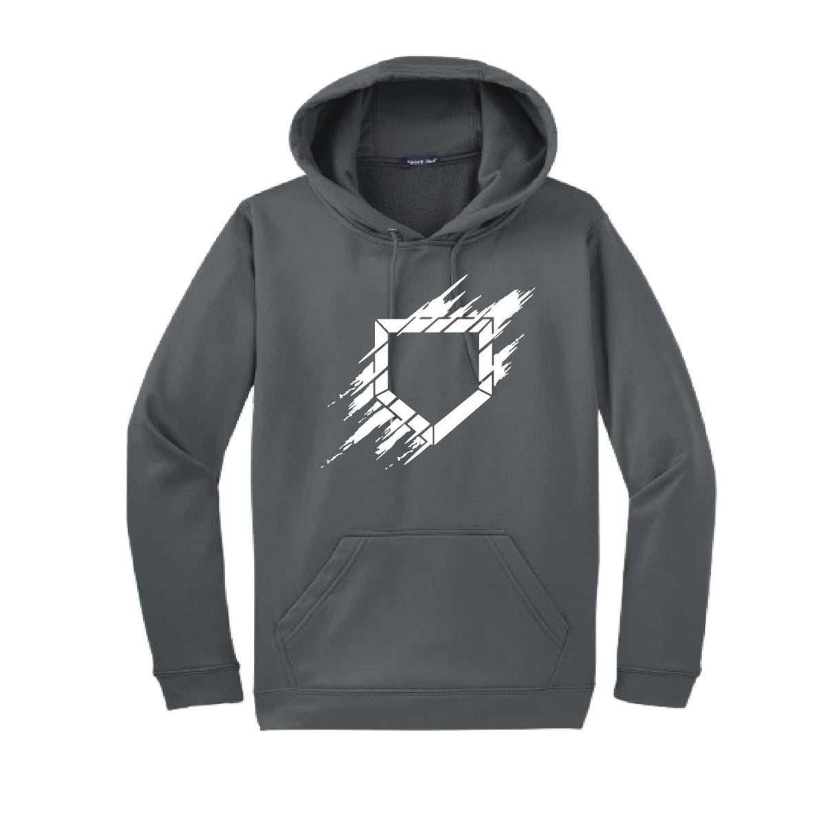 Home Plate | Unisex Hoodie Athletic Baseball Sweatshirt | 50% Cotton/50% Polyester