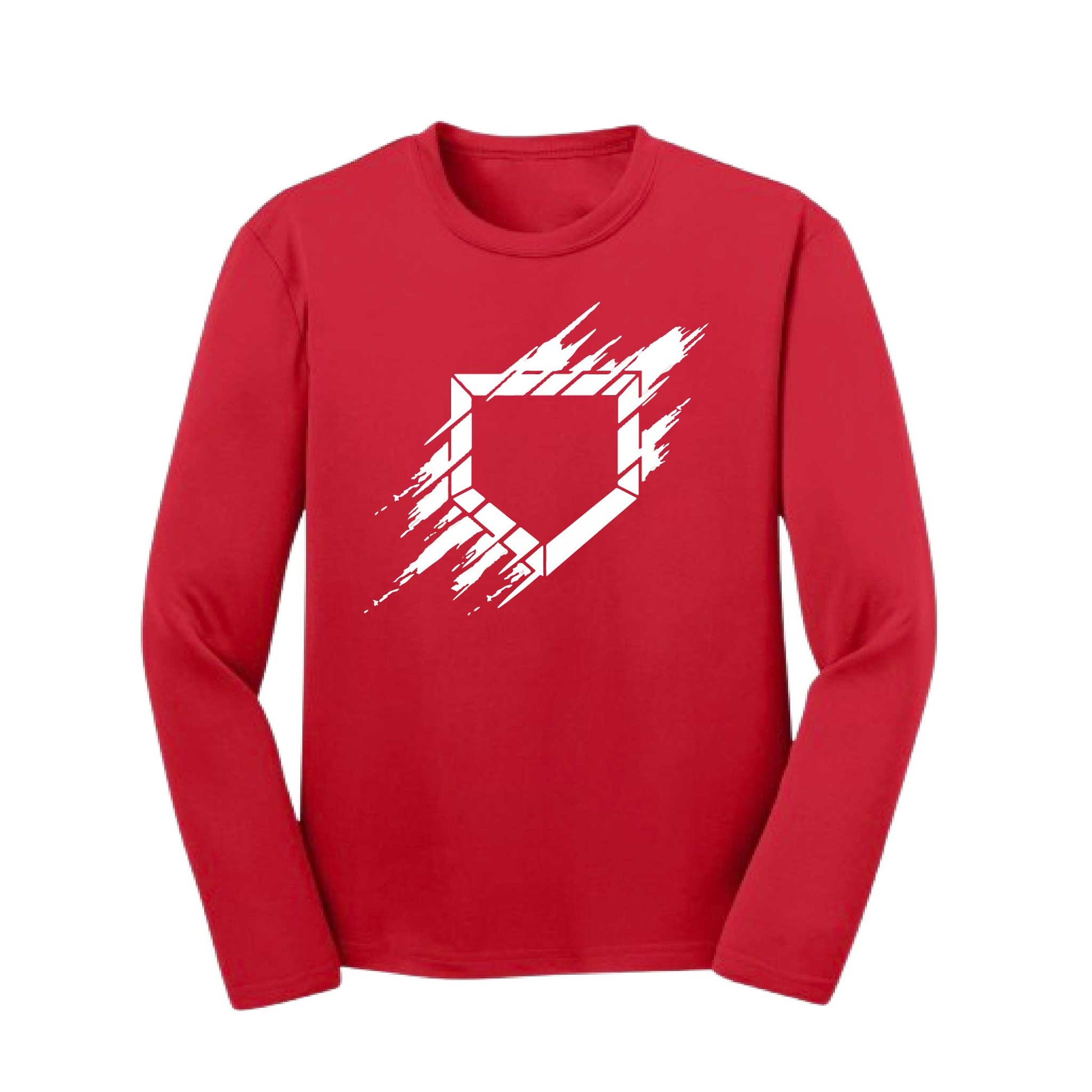 Home Plate | Youth Long Sleeve Baseball Performance T-Shirts | 100% Polyester