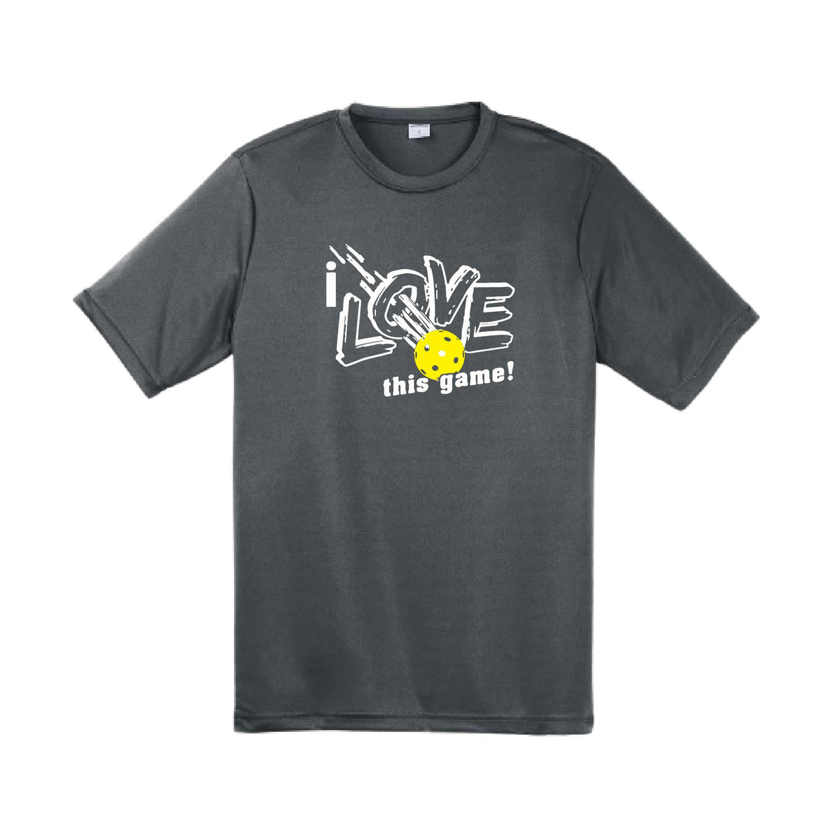 I Love This Game | Men's Short Sleeve Athletic Pickleball Performance T-Shirt | 100% Polyester