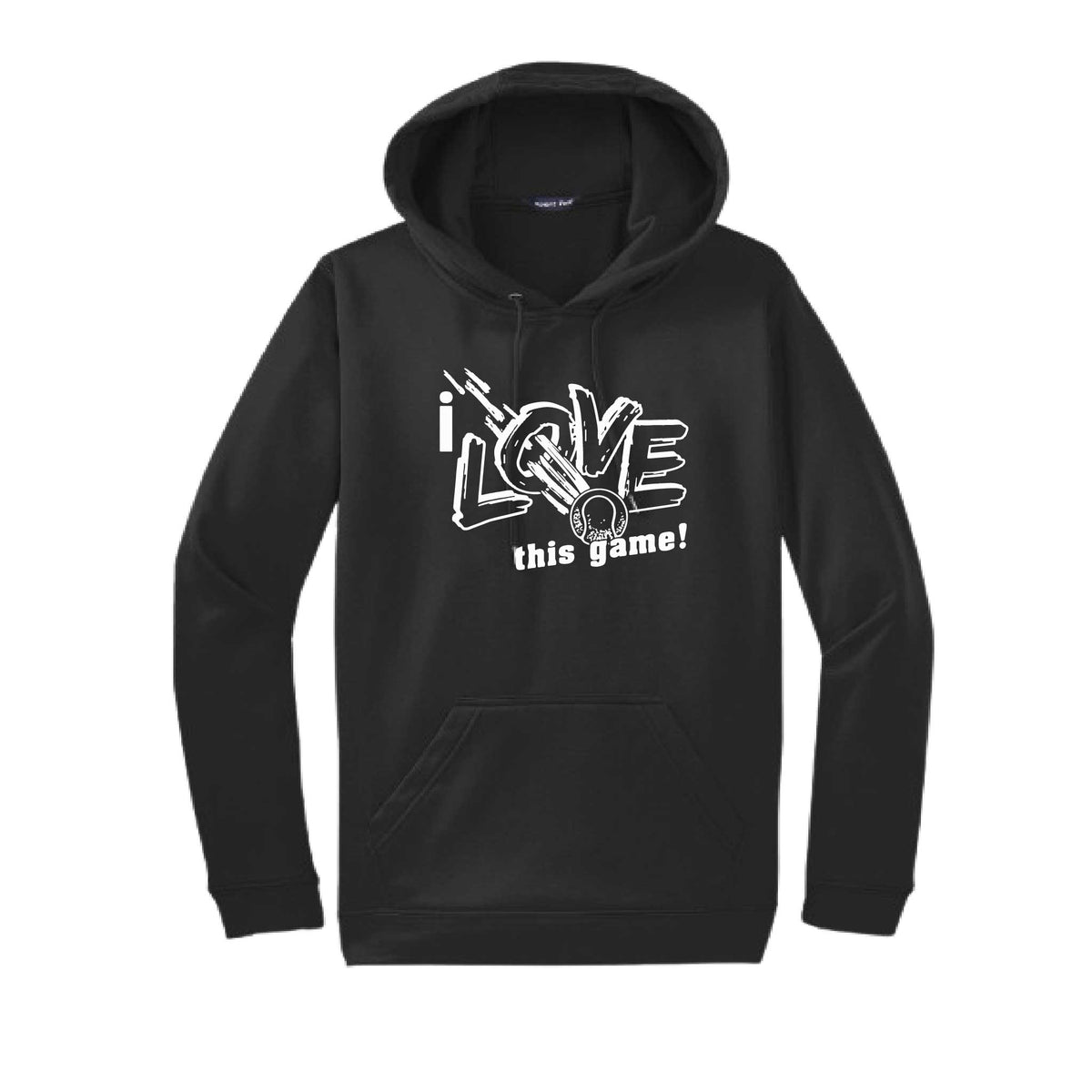 I Love This Game | Unisex Hoodie Athletic Tennis Sweatshirt | 50% Cotton/50% Polyester