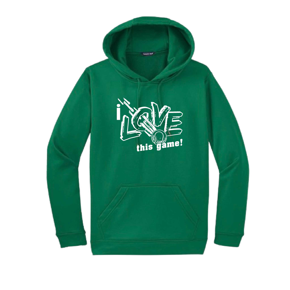 I Love This Game | Unisex Hoodie Athletic Tennis Sweatshirt | 50% Cotton/50% Polyester