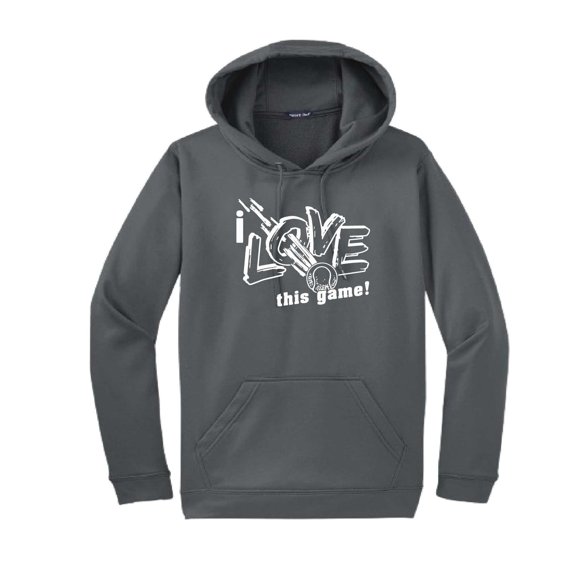 I Love This Game | Unisex Hoodie Athletic Tennis Sweatshirt | 50% Cotton/50% Polyester