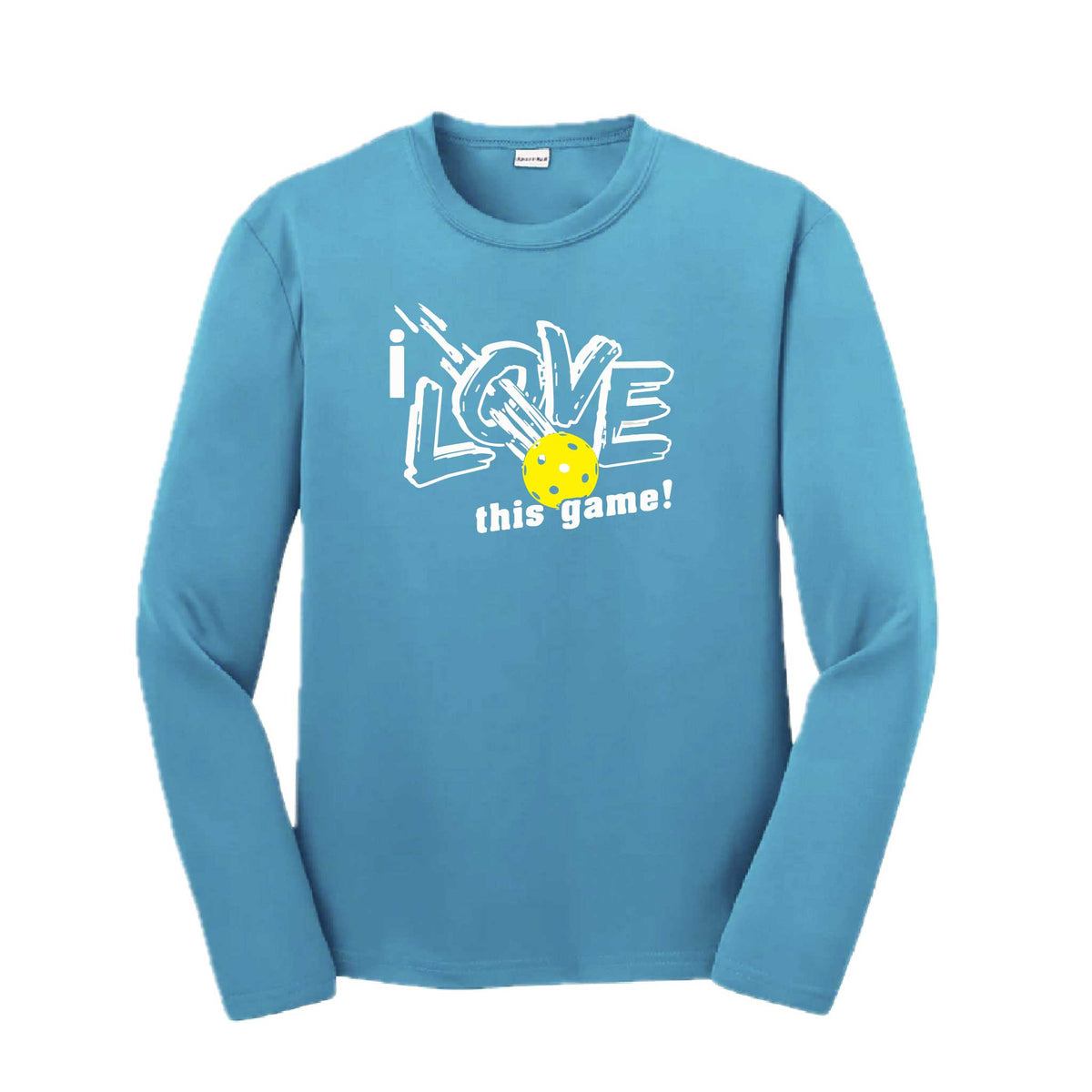 I Love This Game | Youth Long Sleeve Pickleball Performance T-Shirts | 100% Polyester