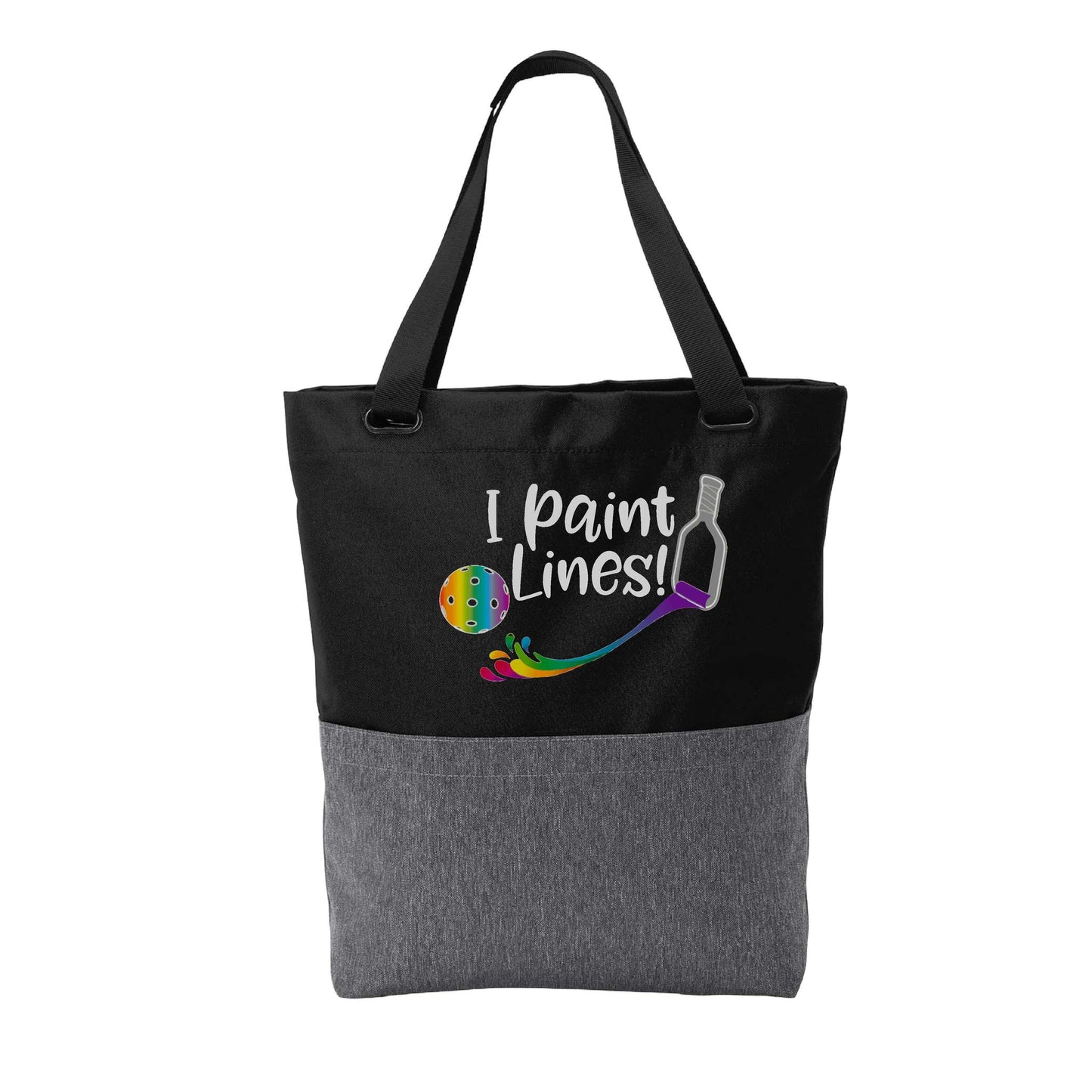 I Paint Pickleball Lines | Pickleball Sports Convertible Tote Bag | Medium Size Court Tote Bag