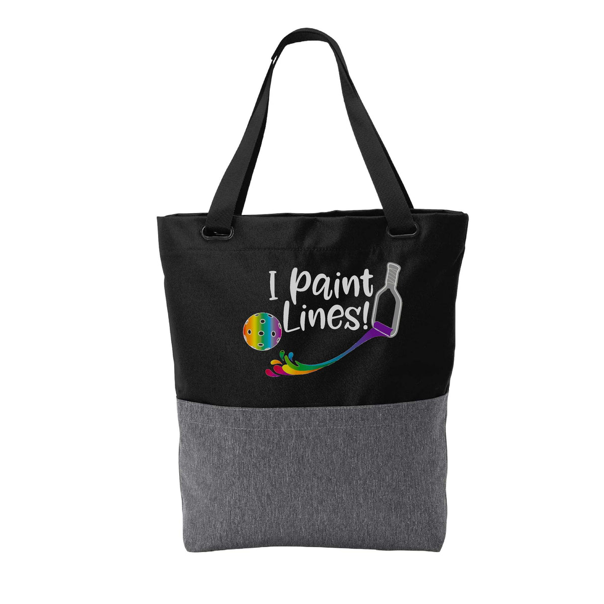 I Paint Pickleball Lines | Pickleball Sports Convertible Tote Bag | Medium Size Court Tote Bag