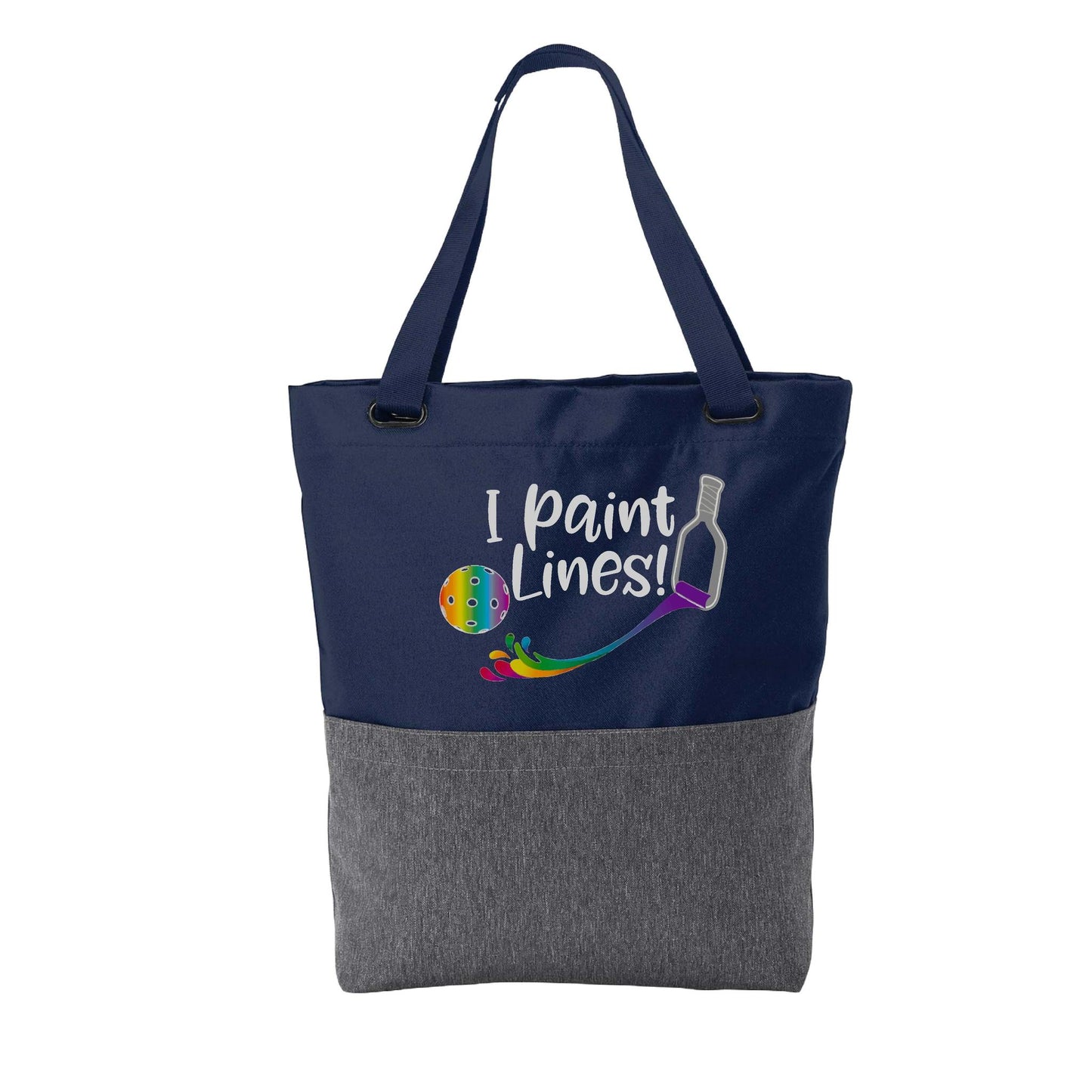 I Paint Pickleball Lines | Pickleball Sports Convertible Tote Bag | Medium Size Court Tote Bag