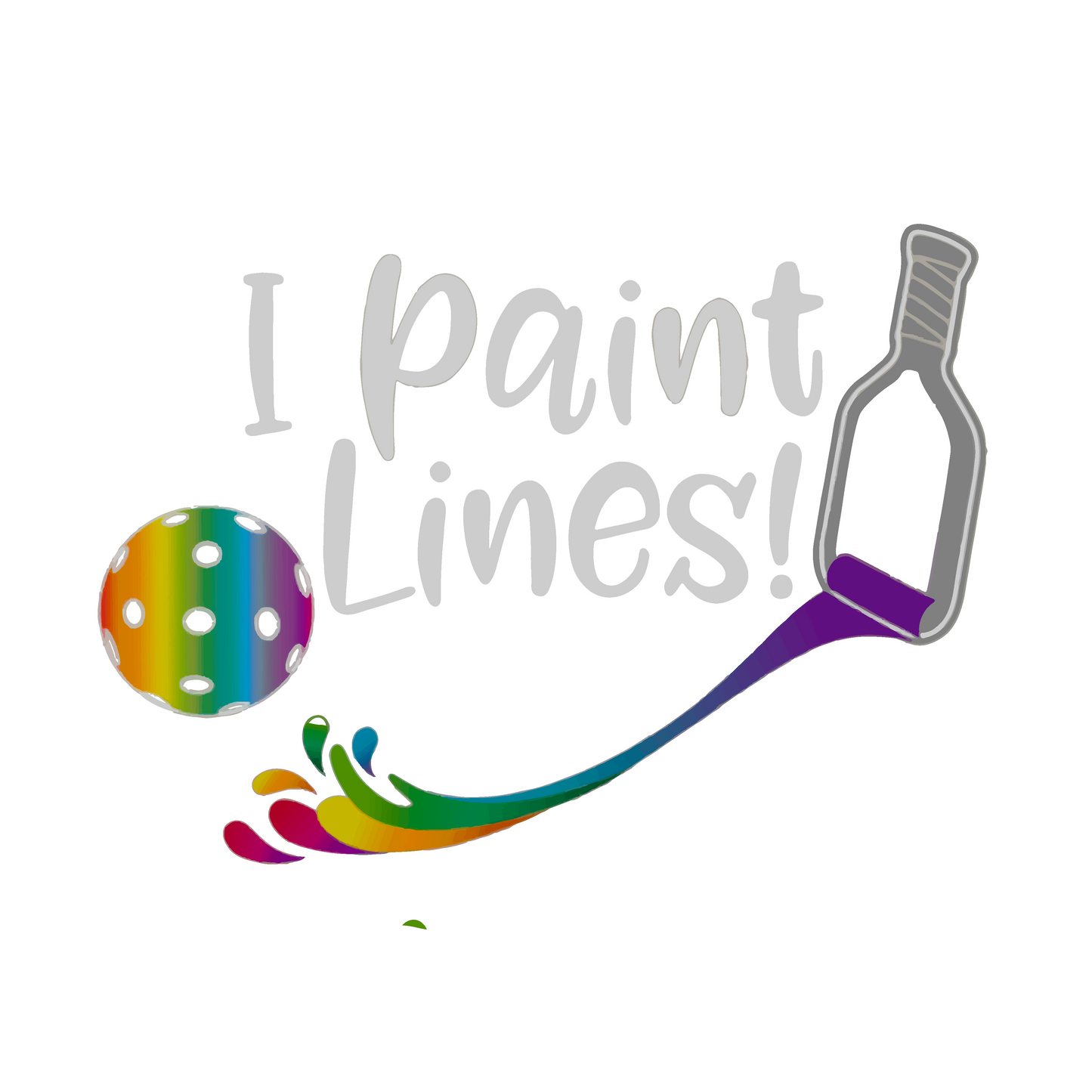 I Paint Pickleball Lines | Women's Short Sleeve V-Neck Pickleball Shirts | 100% Polyester