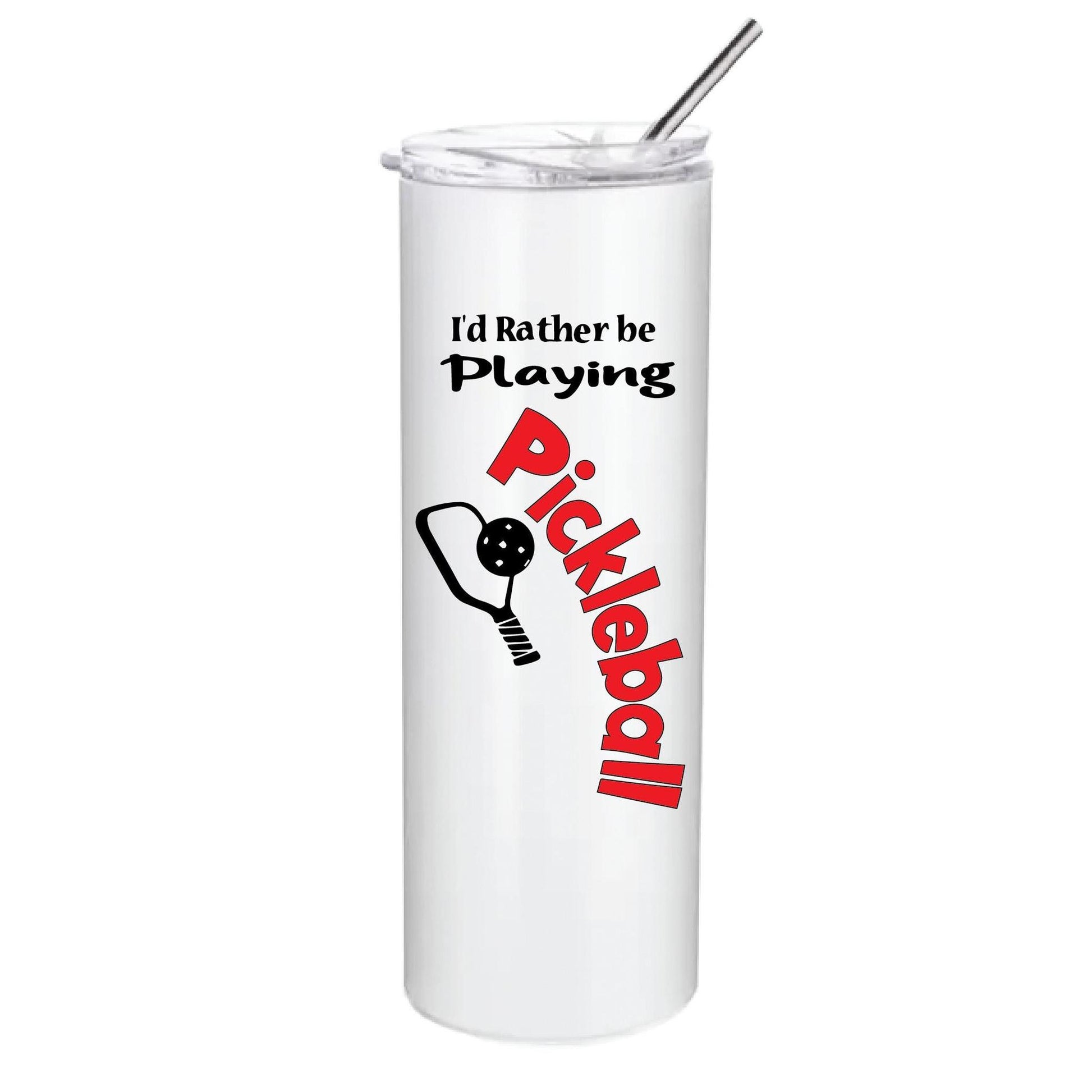 I'd Rather Be Playing Pickleball (Customizable) | Pickleball Tumbler | Fun Pickleball Gifts